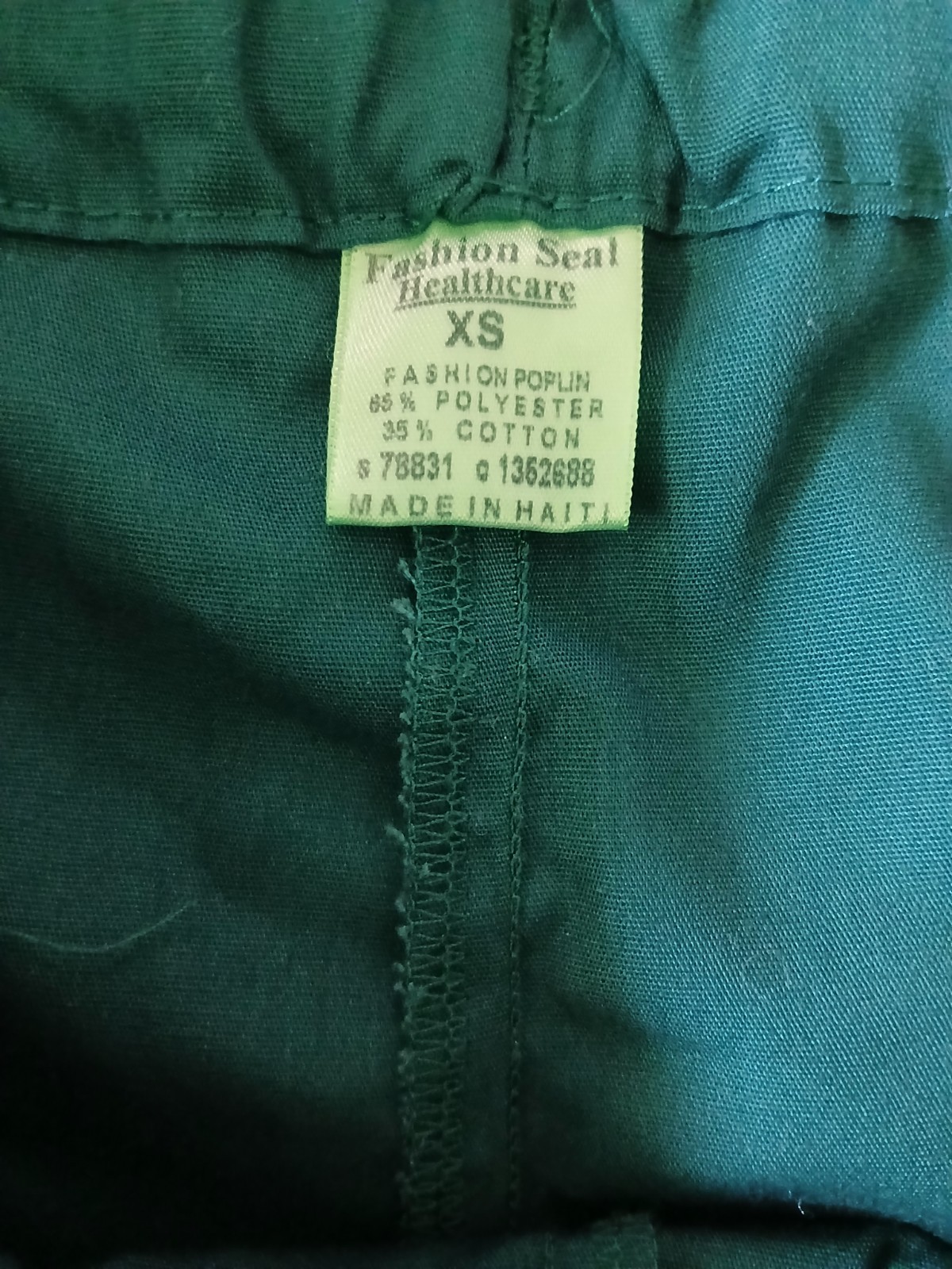 New Fashion Seal Healthcare Green Scrub Pants Drawstring Waist Mens Size XS