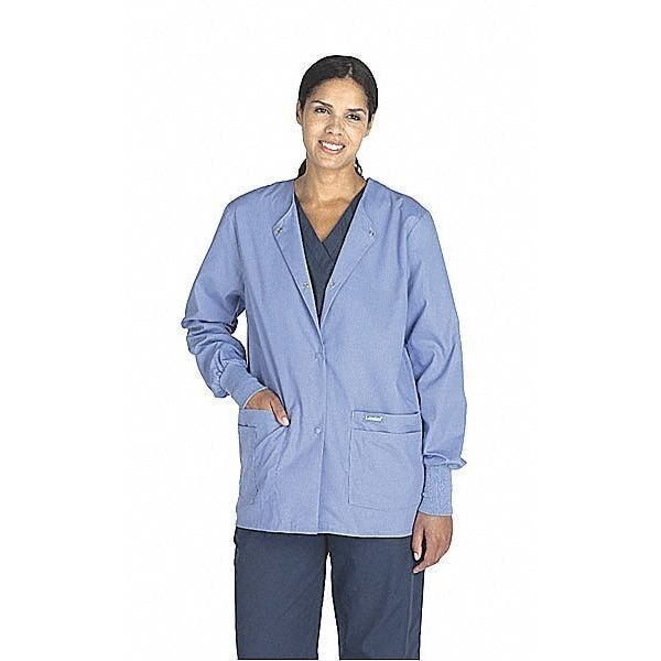 Landau 8219Bnpxxl Scrub Shirt, Cotton/Polyester, Short Sleeve, 4 Pockets,