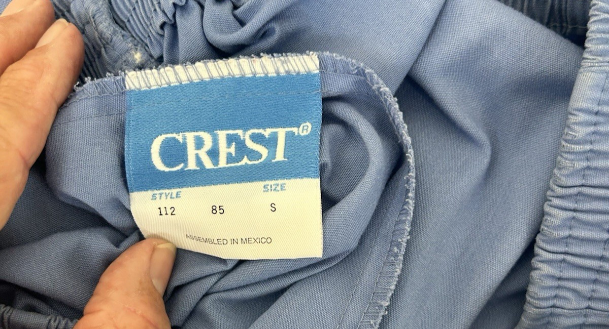 Scrub SET Vintage Crest Ceil Blue, Size S