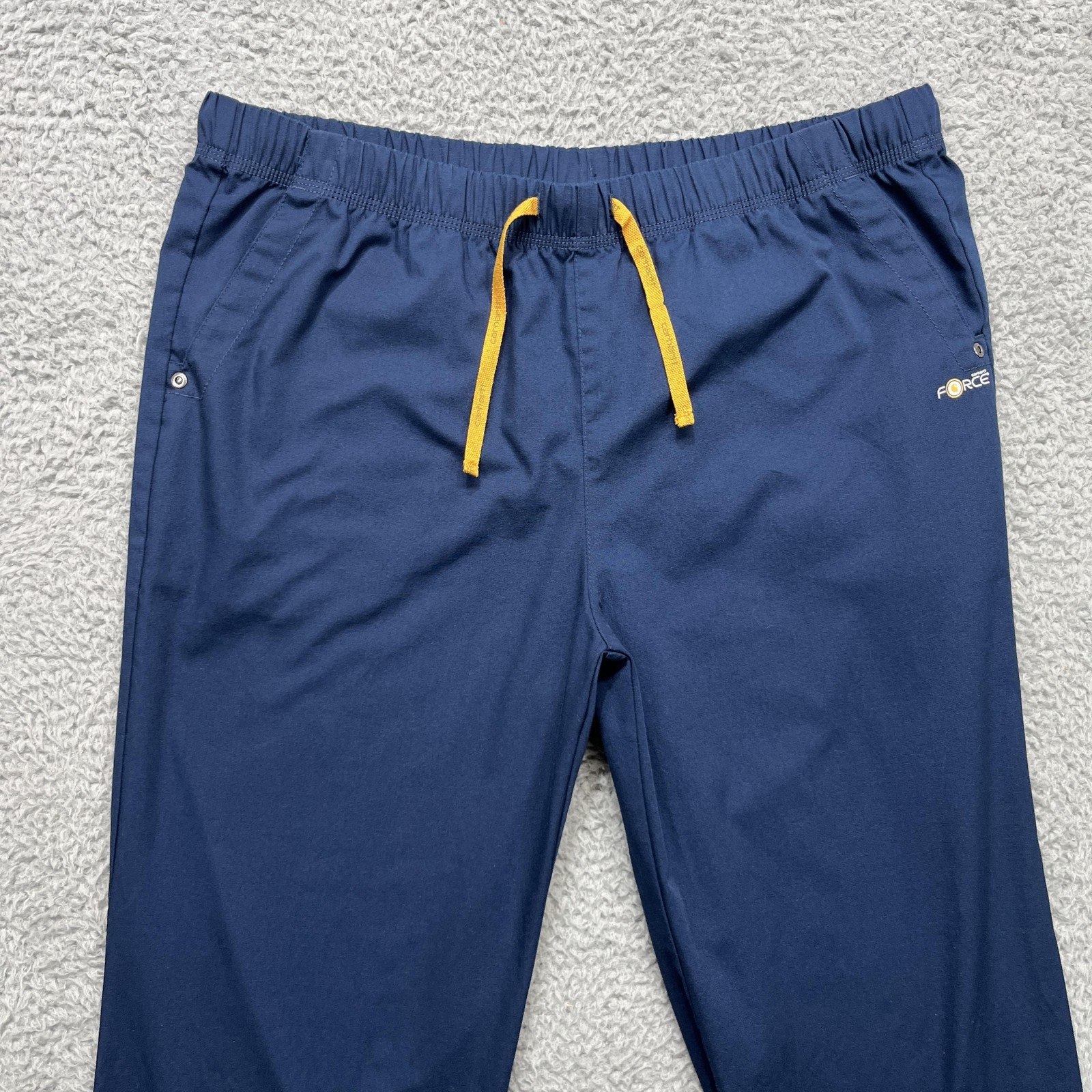Carhartt Force Scrubs Pants Womens Large Navy Blue Elastic Waist Work Utility