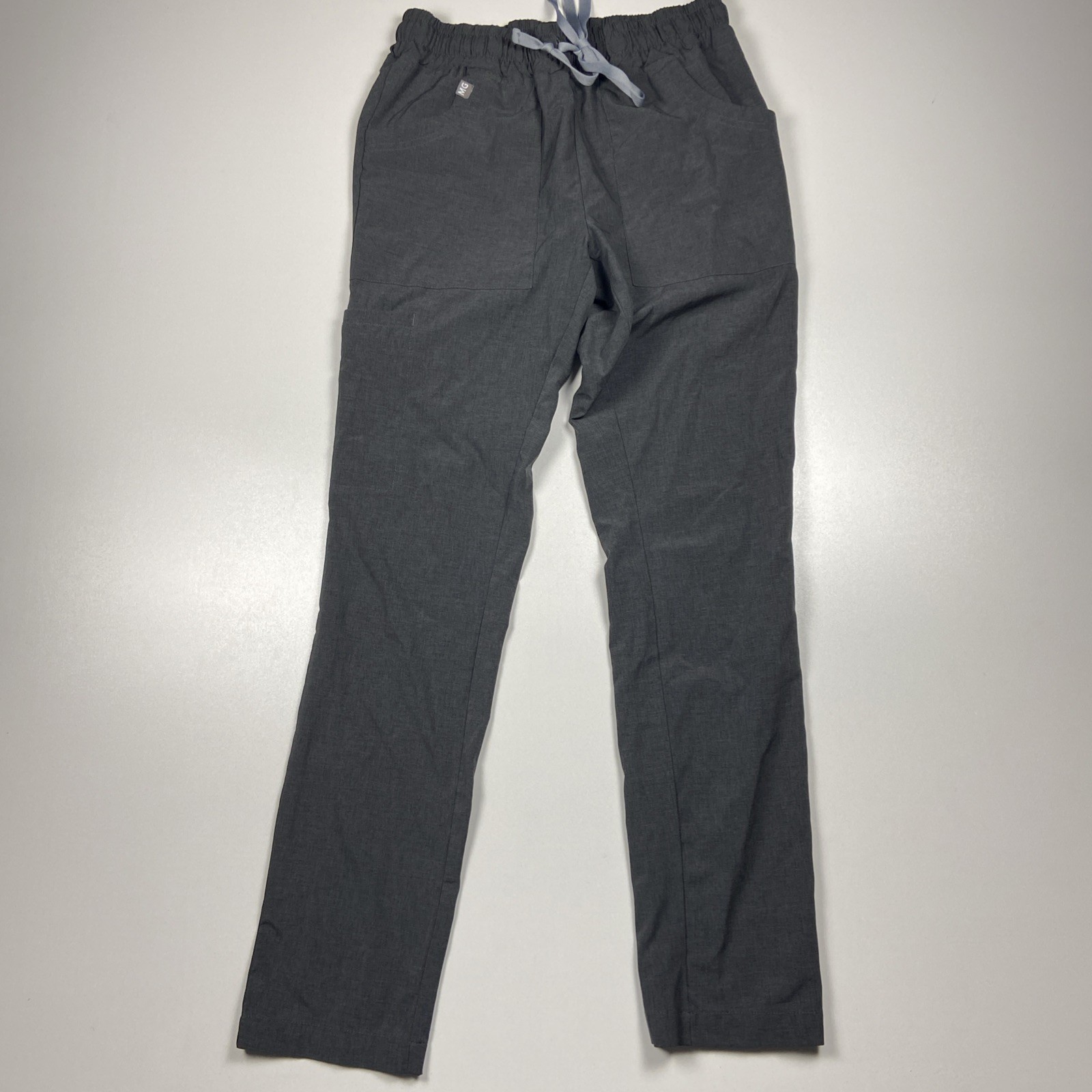 MedGear Relaxed Scrubs Set Multi-pocket Top & Pants Size S Heather Charcoal
