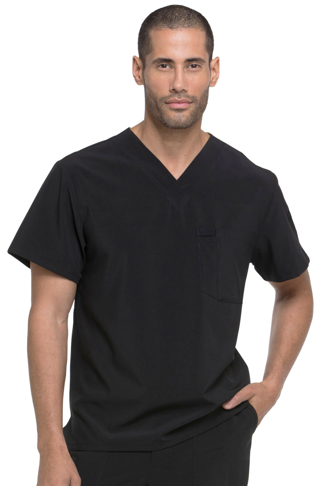 Dickies Scrubs EDS Essentials Men V Neck Top DK635 BAPS Black Free Shipping