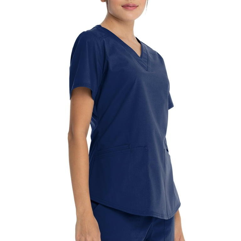 Scrubstar Core Essentials Lightweight Stretch V-Neck Scrub Top (Women’s)