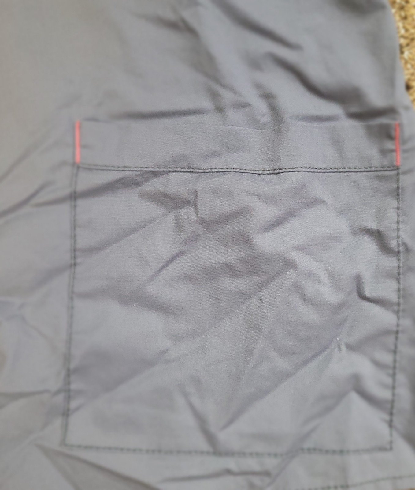 WonderFlex 6208 Pewter Gray Large Scrub TOP NWOT