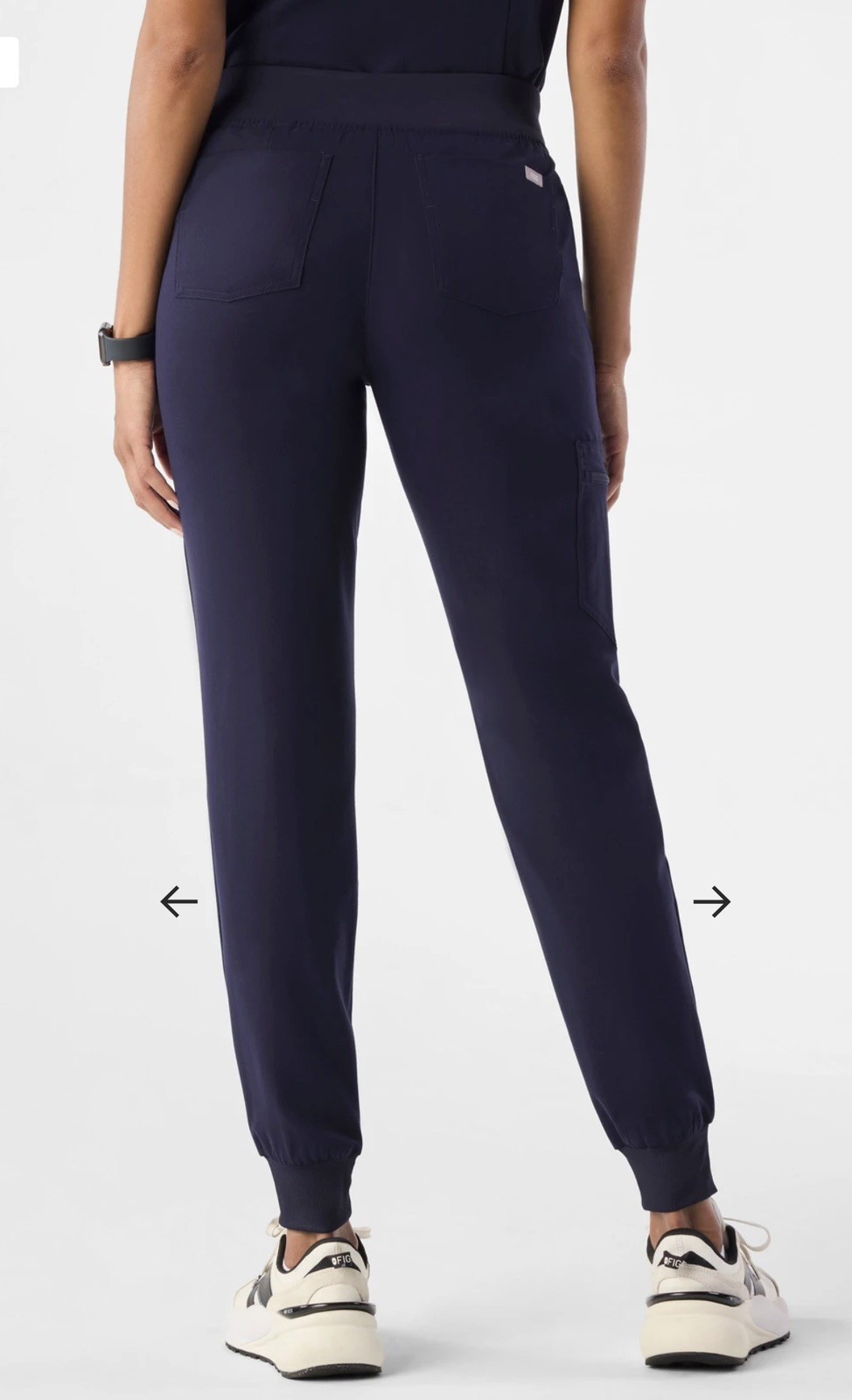 FIGS Women’s Solid Zamora Jogger Scrub Pant, navy , Small✅