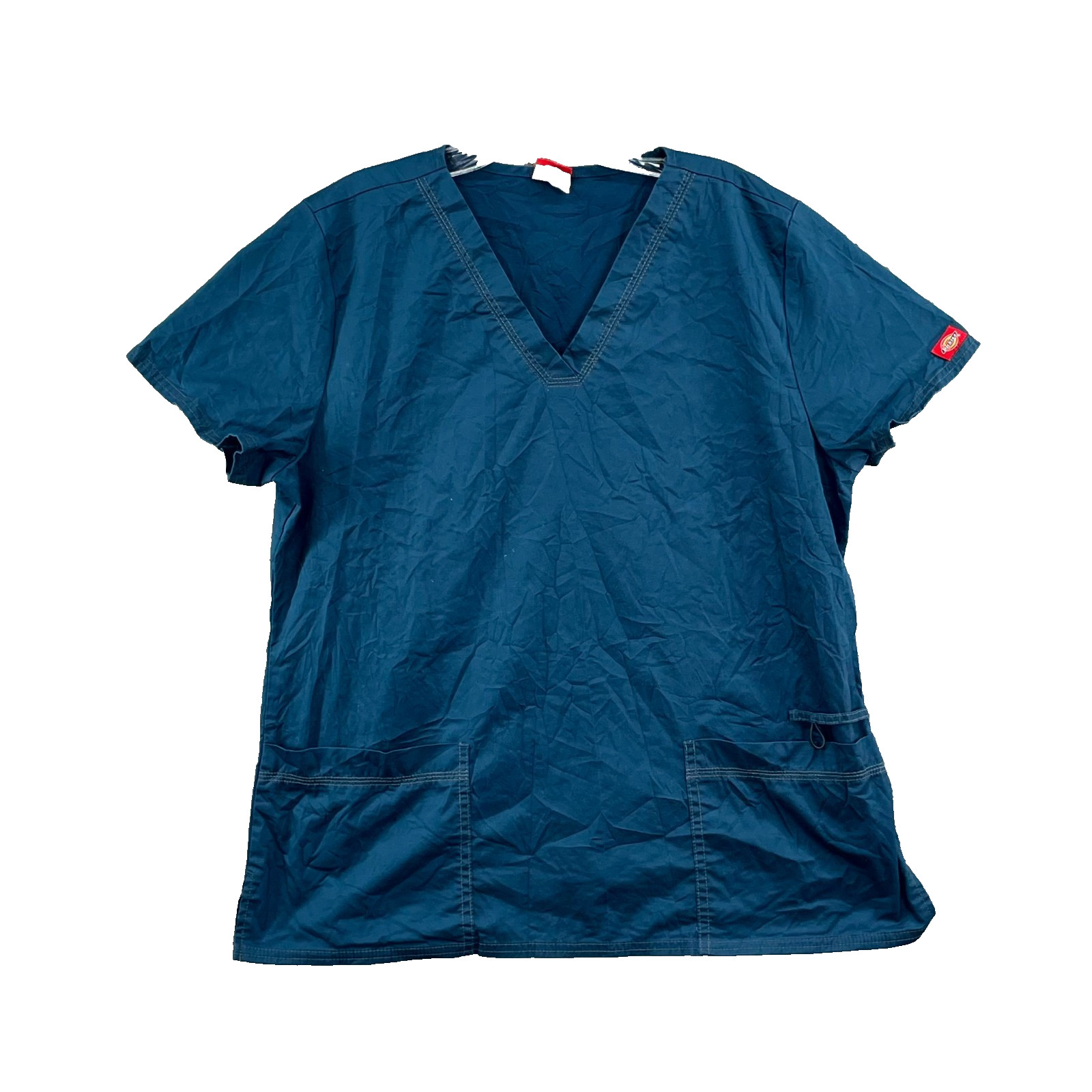 Dickies Gen Flex Scrub Top Womens Large Medical Work Tech Professional Uniform