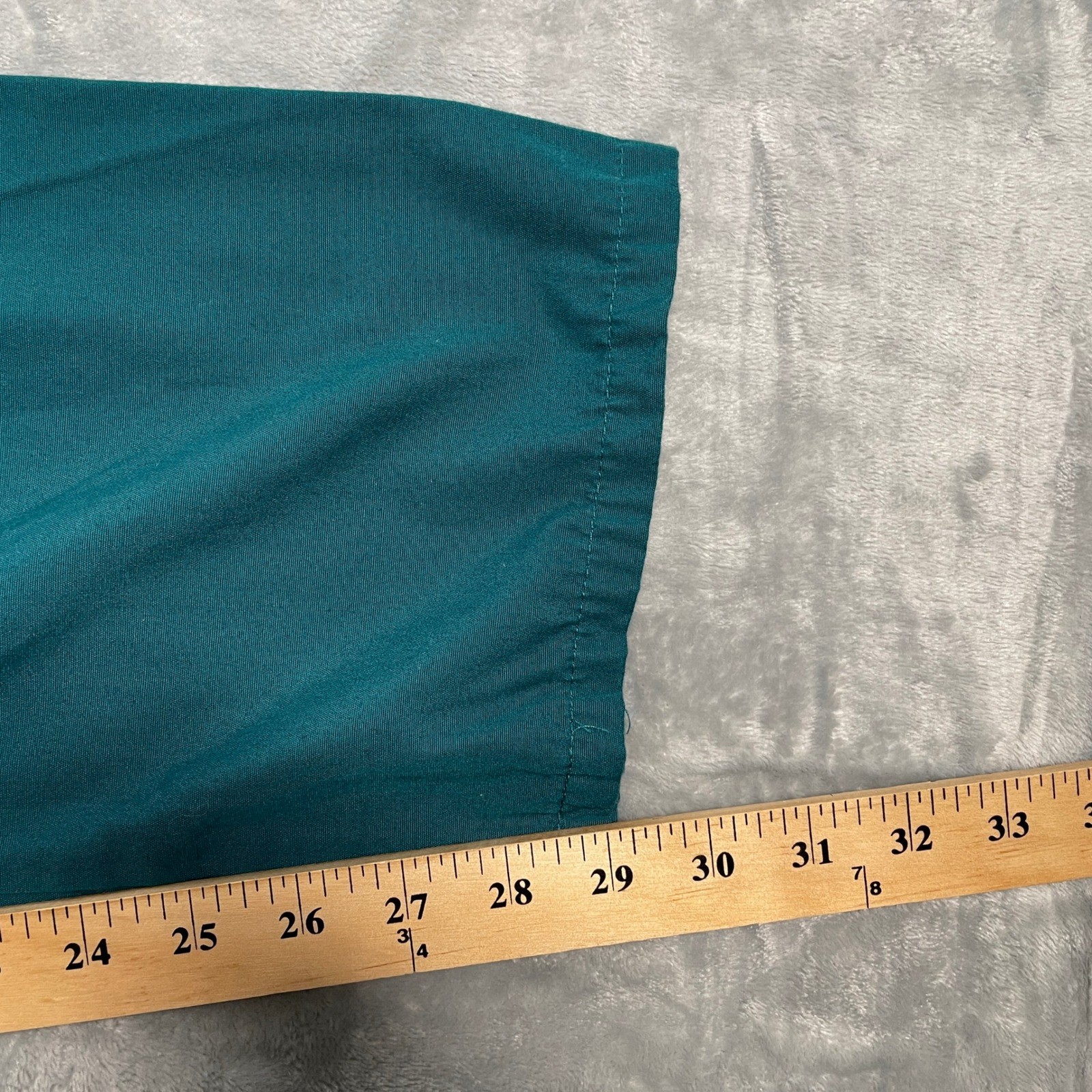 Fashion Seal Healthcare Scrub Pants Unisex Small Regular Teal Drawstring Cargo