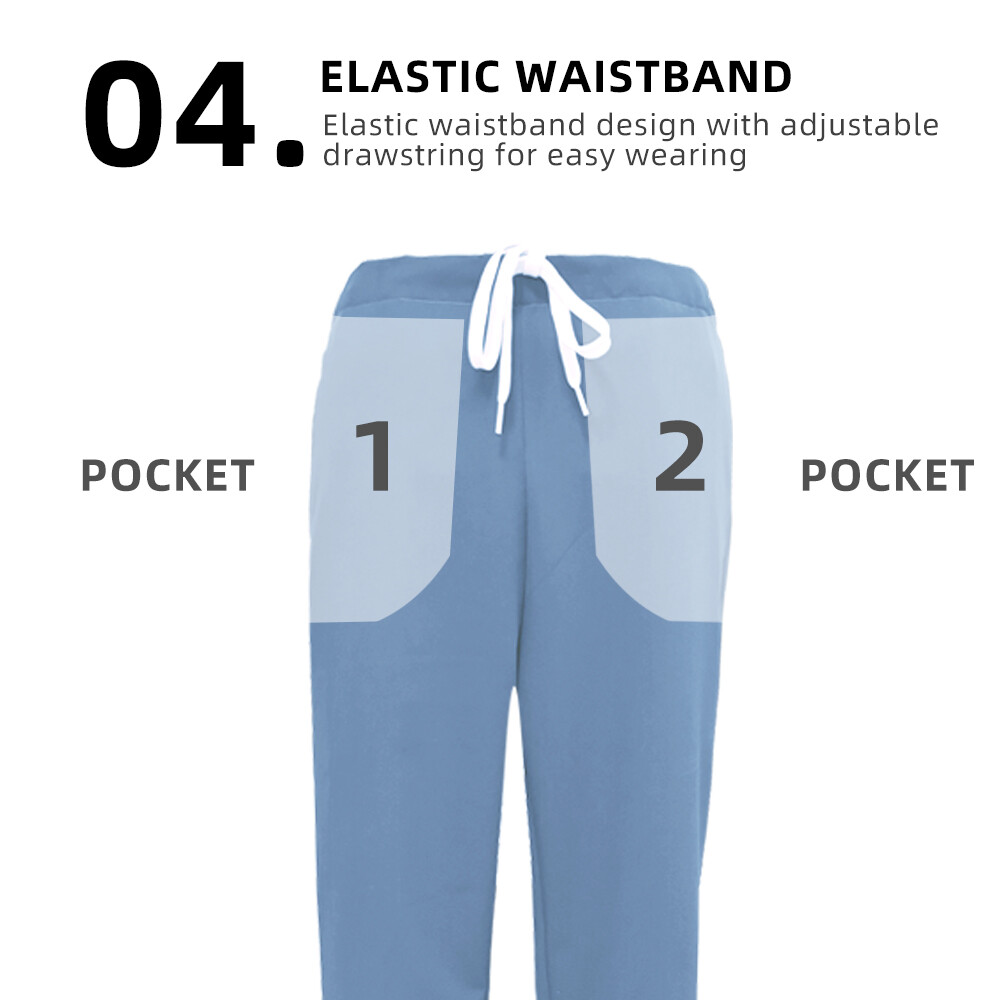 Nurse Accessories Scrubs Women Nurse Uniform Stretchy Doctor’s Short Sleeve Sets