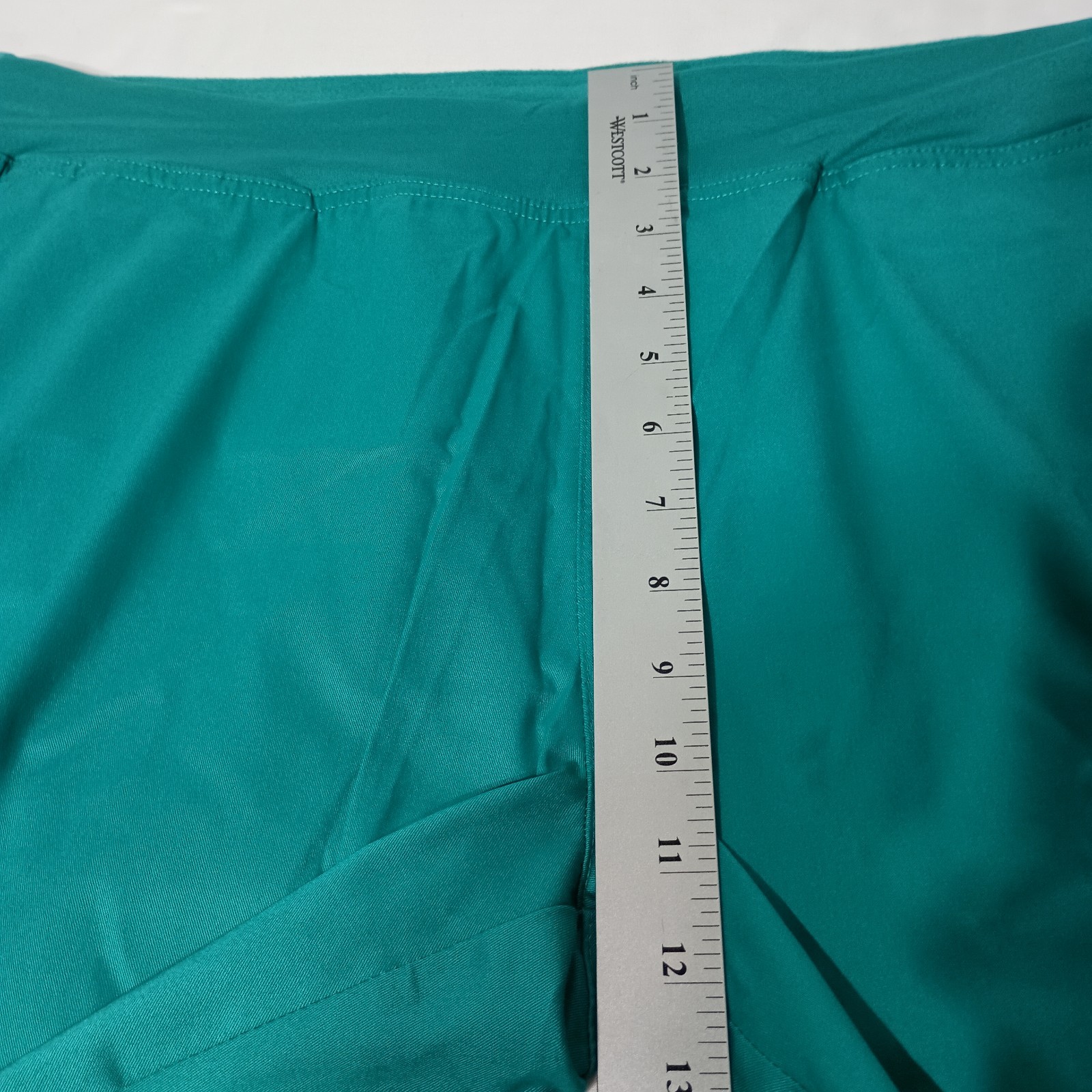 Butter Soft STRETCH Scrub Set TEAL Blue Cotton Blend 2X TOP XL BOTTOMS NEW