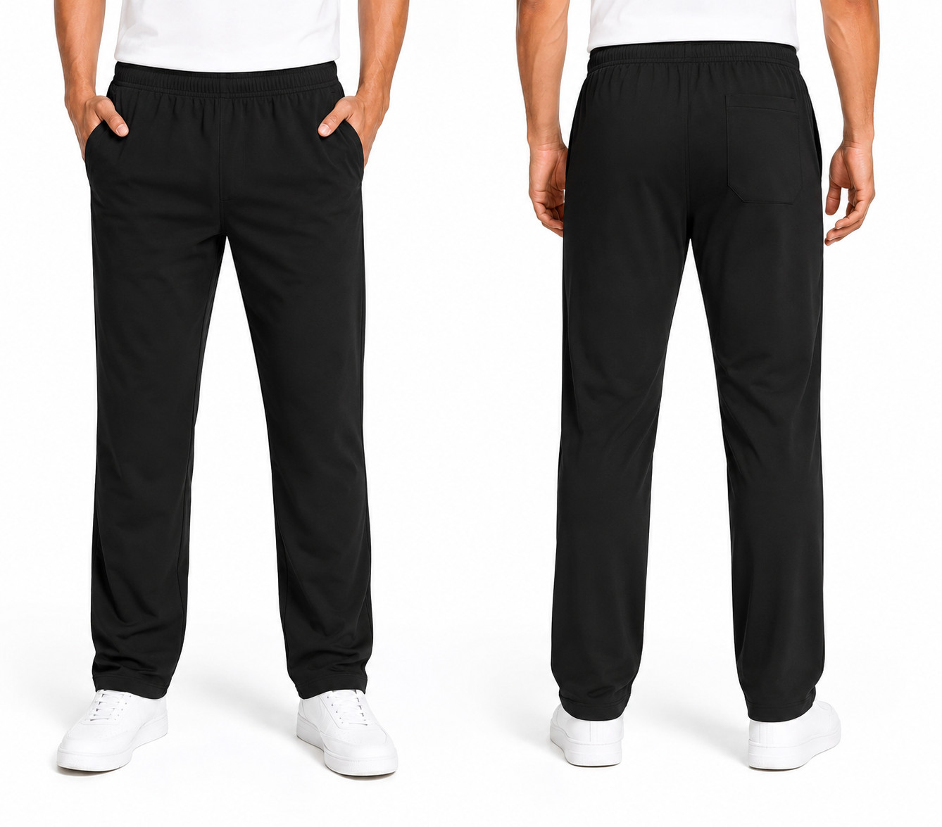 Men’s Medical Scrub Pants Straight Leg 3 Pockets Elastic Waist Uniform