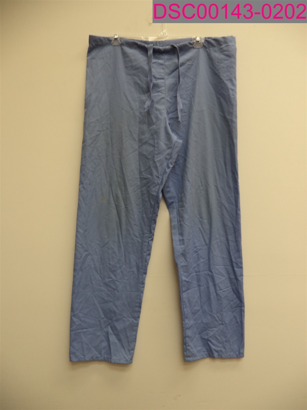 Stains-Fashion Seal Healthcare Drawstring Scrub Pants Ceil Blue Small
