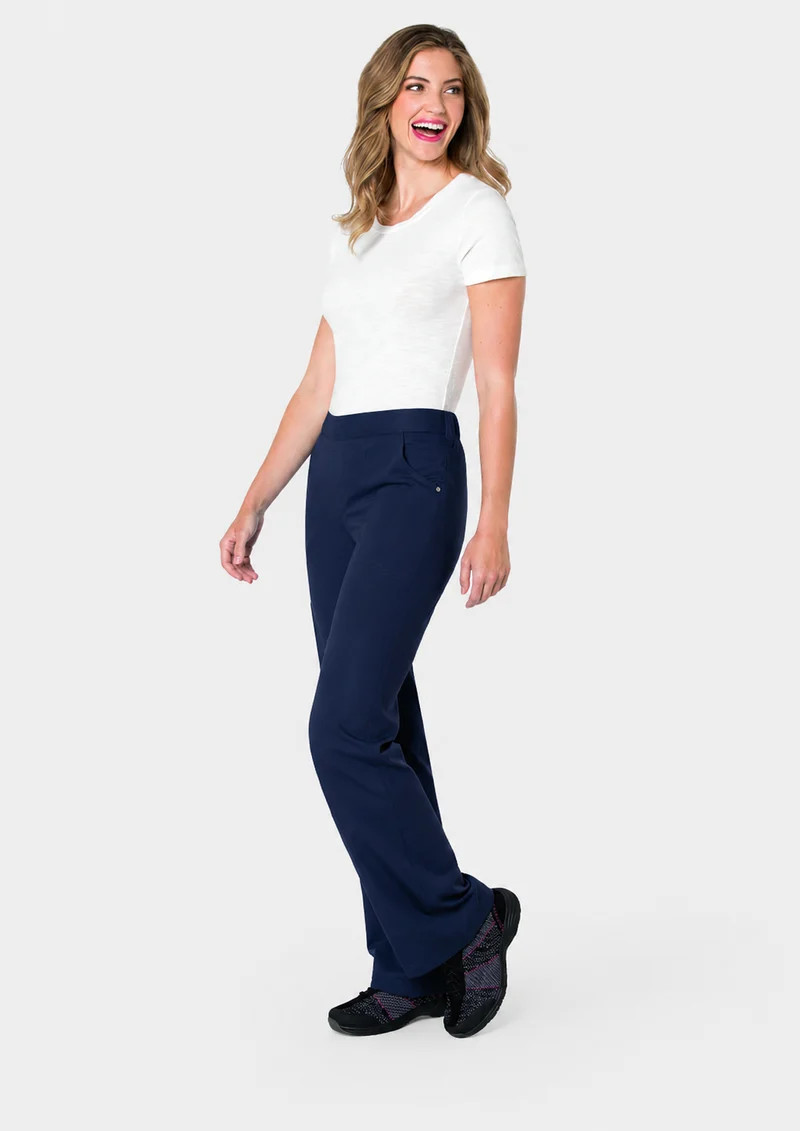 Lot of 5 Urbane Ultimate Women 3Pocket Cargo Scrub Pants #9300 Large Navy