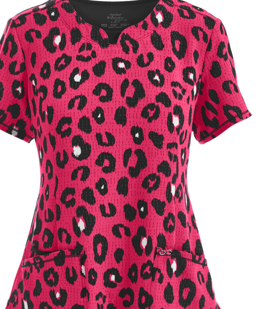 Scrubs Cherokee Infinity Top Fierce Things First Carmine 2629A FITS Size XS