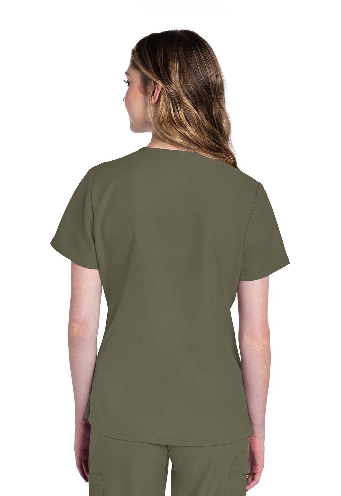 Cherokee WW Originals Scrubs Women’s V-Neck Top CK953A OLVN Olive Free Ship