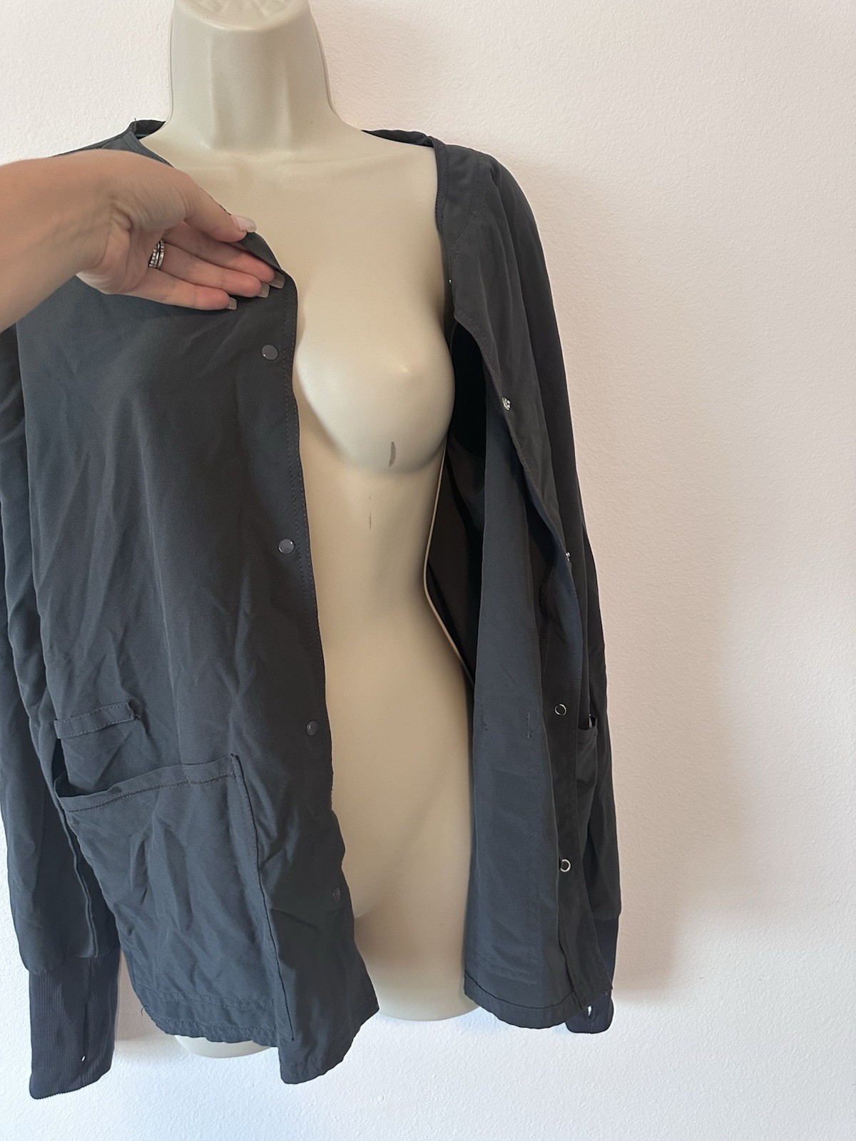 Gray Scrub Jacket