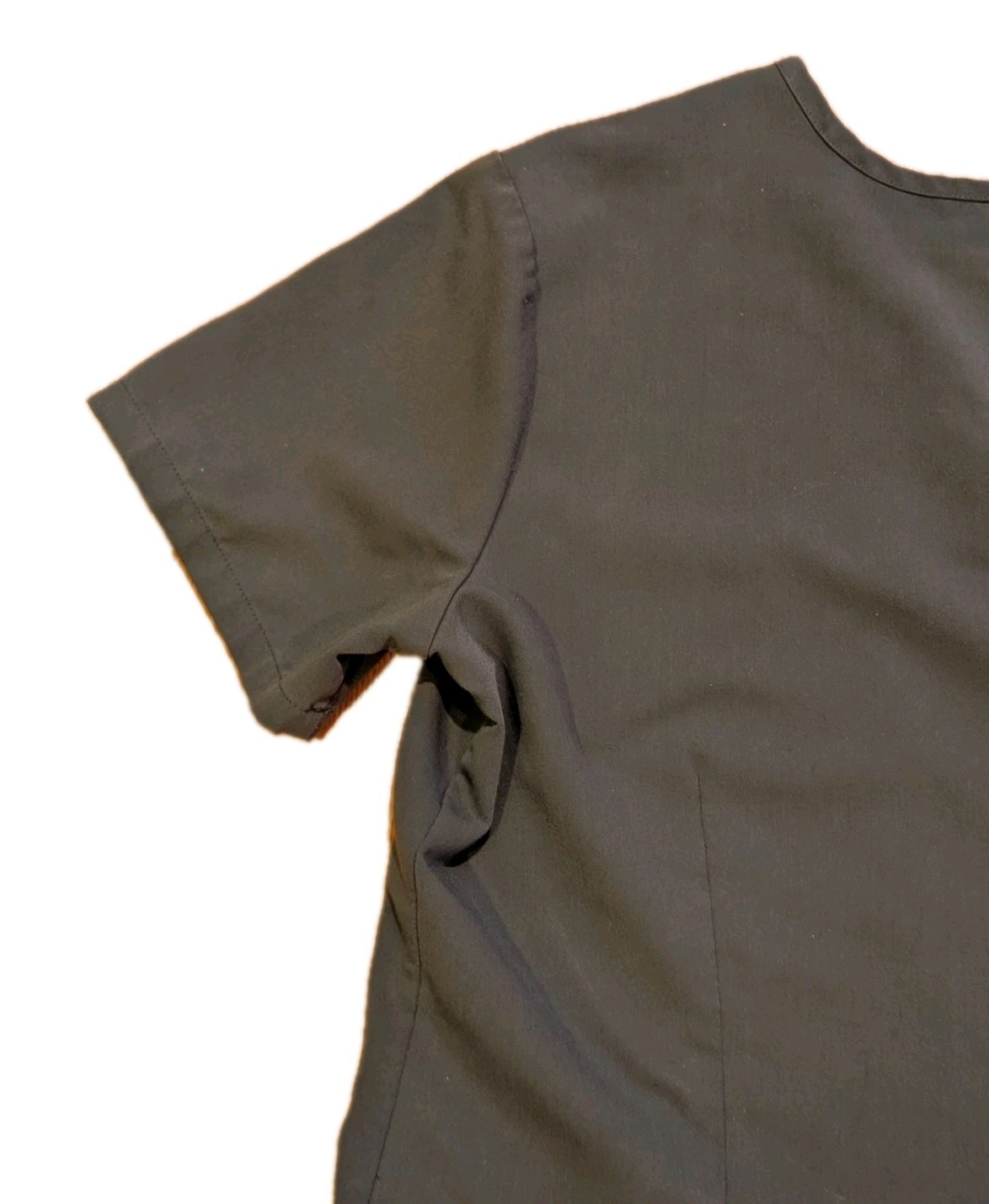 FIGS Womens XS Scrub Top Catarina Olive Green Moss Technical Collection Short Sl