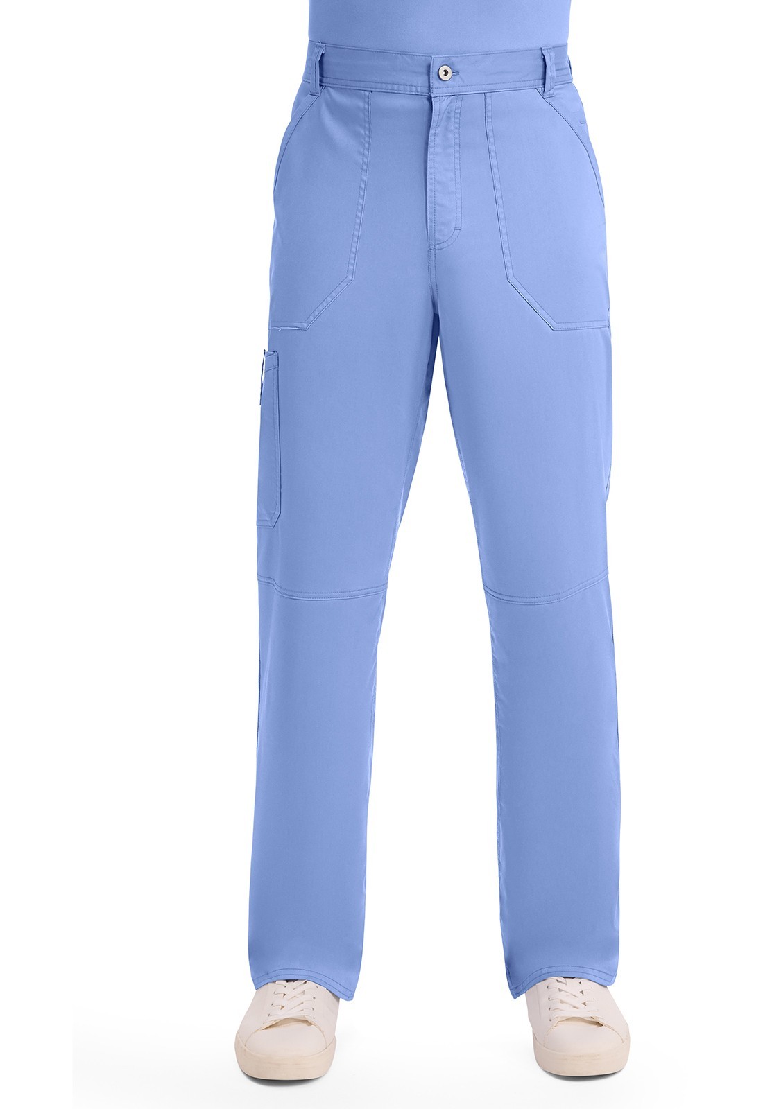 Scrubs Cherokee Workwear Men Fly Front Short Pant WW140S CIE Ciel Blue FREE Ship