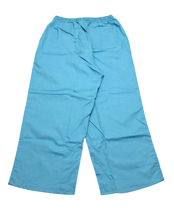 Scrub Capri Crop Pants Womens (S) Bahamas Blue 3 Pockets Elastic Waistband NWOT