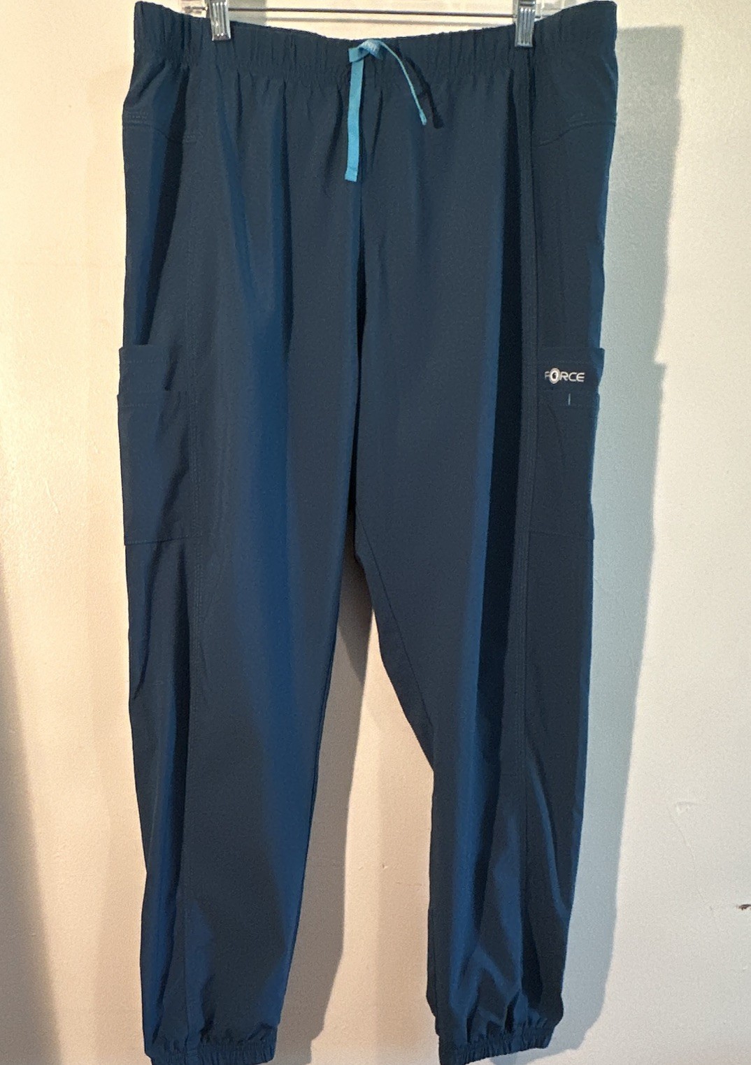 Carhartt Unisex XL Blue Medical Scrub Pants Solid Polyester/Spandex C52610