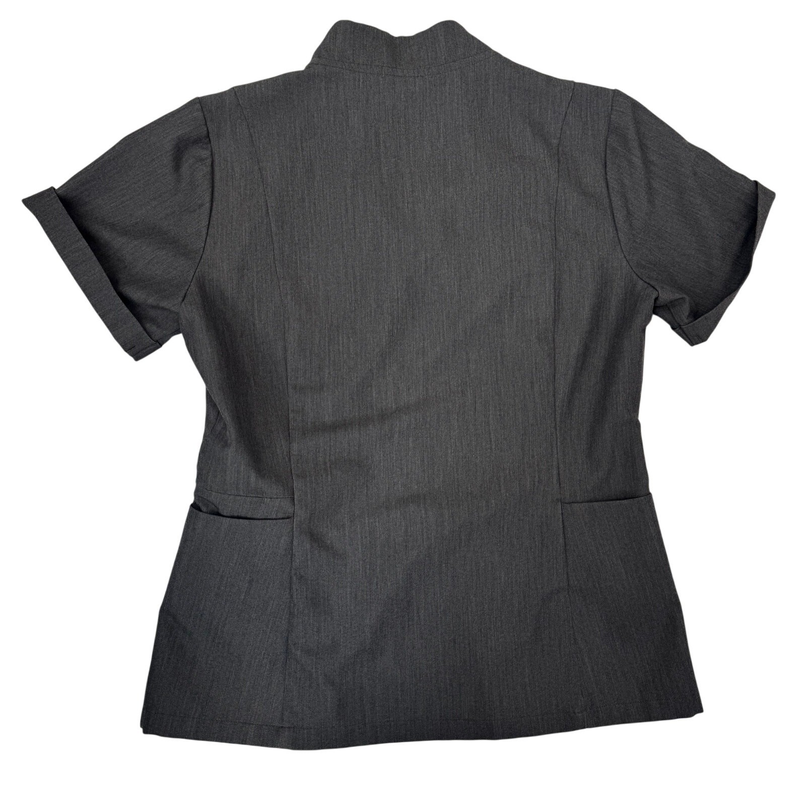 FIGS Inala Slim Scrub Top Women’s Small Graphite Gray Nursing Healthcare Rare LE