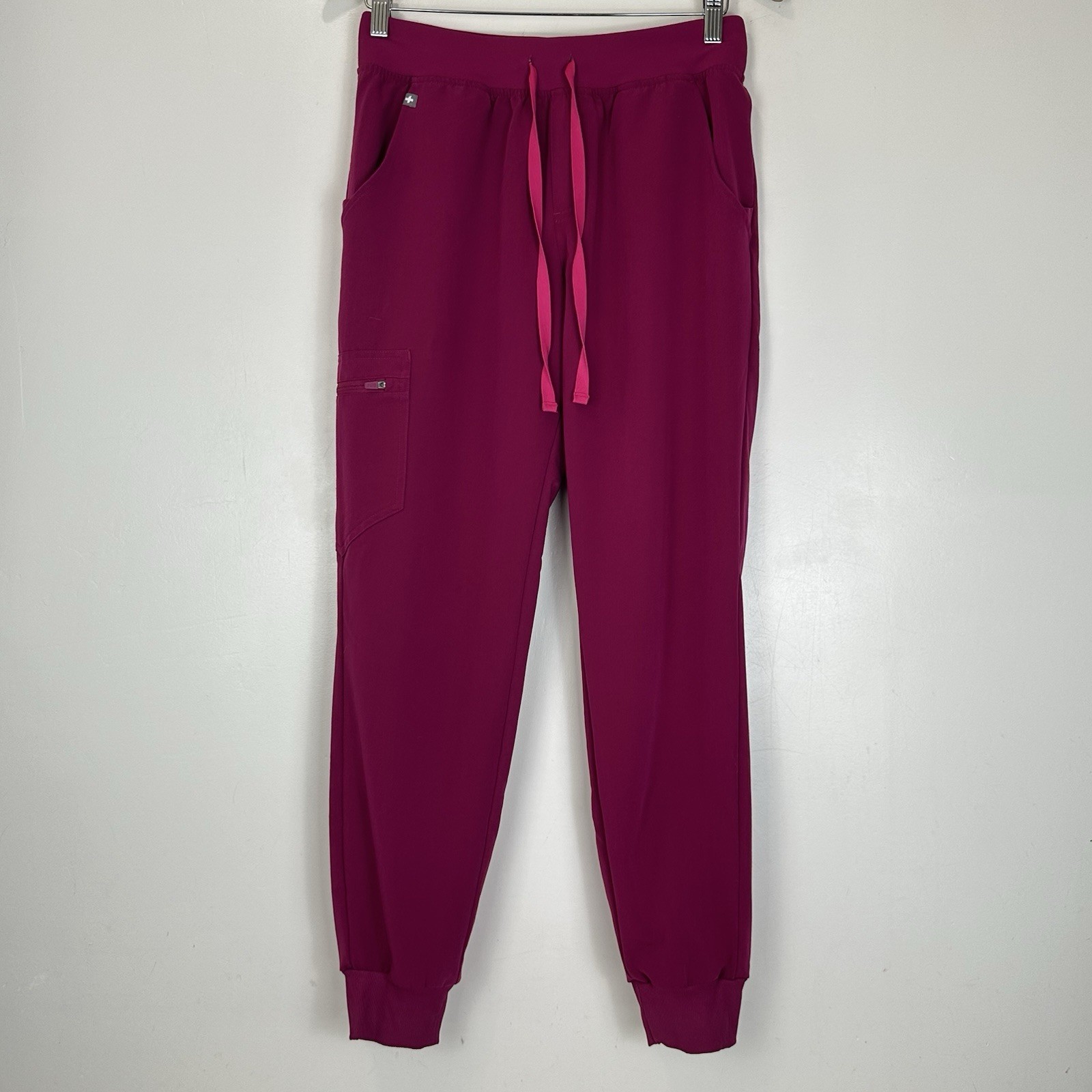 FIGS Zamora Scrub Jogger Pants Size S PO#6805 Dark Magenta Limited Edition Nurse