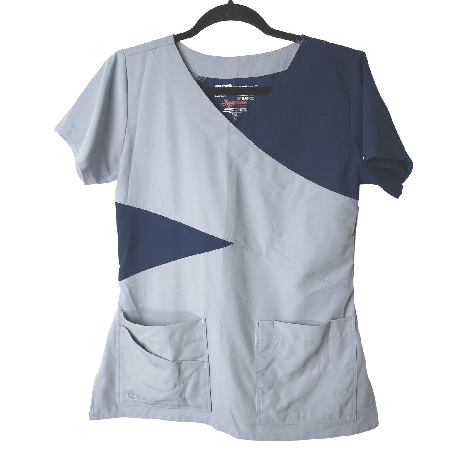 Greys Anatomy by Barco Scrub Tops Lot of 2 Signature & Active Spandex Womens S