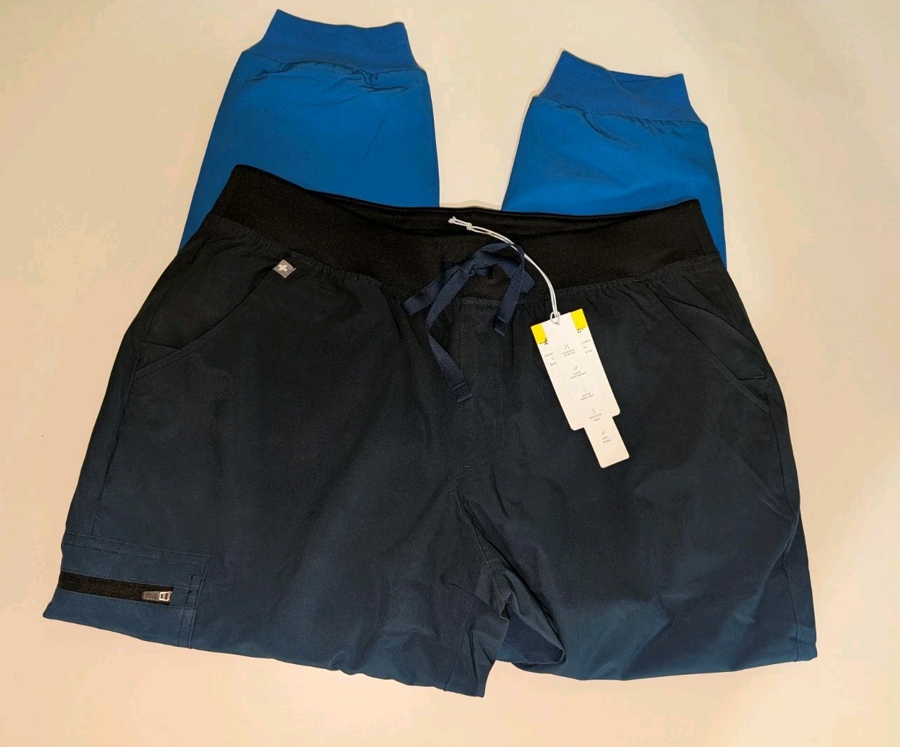 Figs Technical Collection Scrub Pants Ombre Milky Way Blue Zamora Joggers L NWT