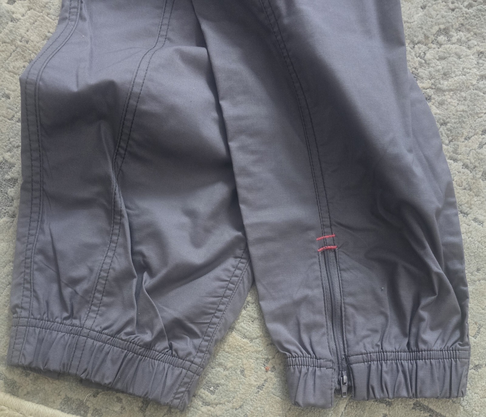 WonderFlex Jogger Gray Scrub Pants L Cotton Polyester Spandex Solid 5908