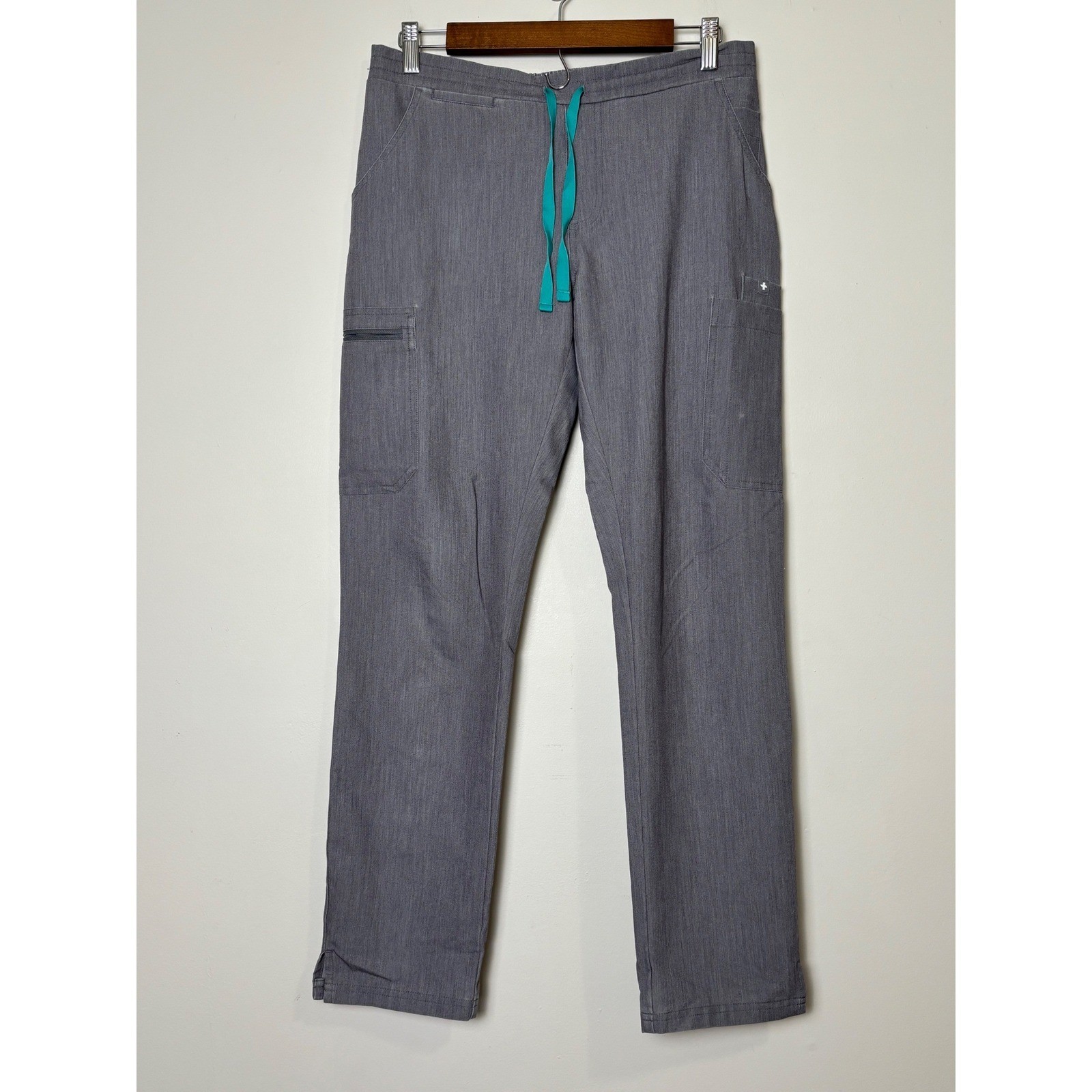 FIGS Technical Collection Heather Gray Scrub Pants TW2000R Womens Small Yola