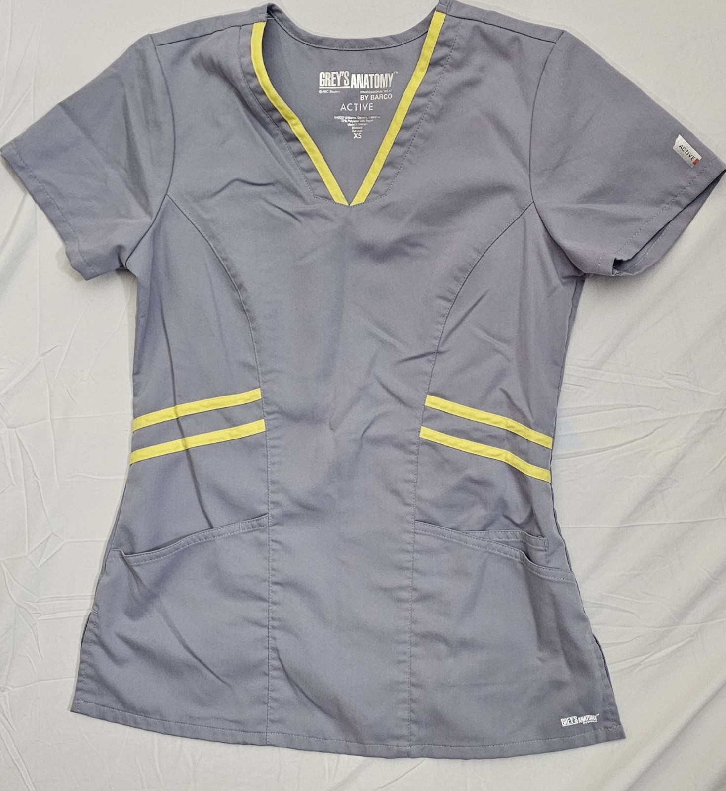 Grey’s Anatomy Scrub Tops XS Women’s Signature Active Regular V-Neck Lot 3