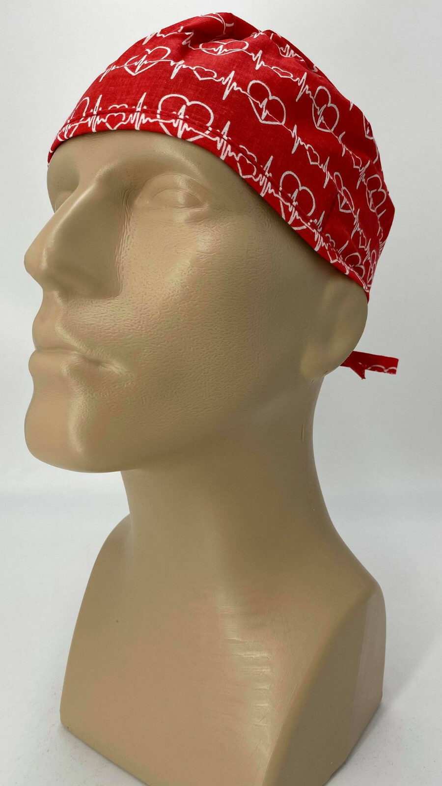 Scrub Cap Nurse Scrubs Hat Nursing Doctor Surgical Cardiologists, Red Heart Love