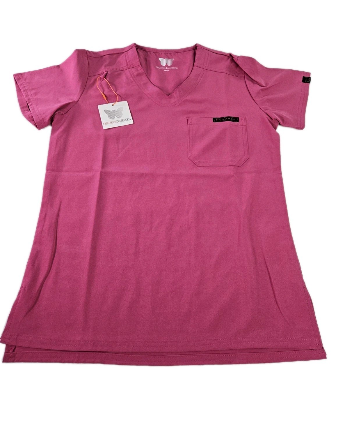 Monarch Uniforms Scrub Top Women S Pink New Medical Dental Vet V Neck