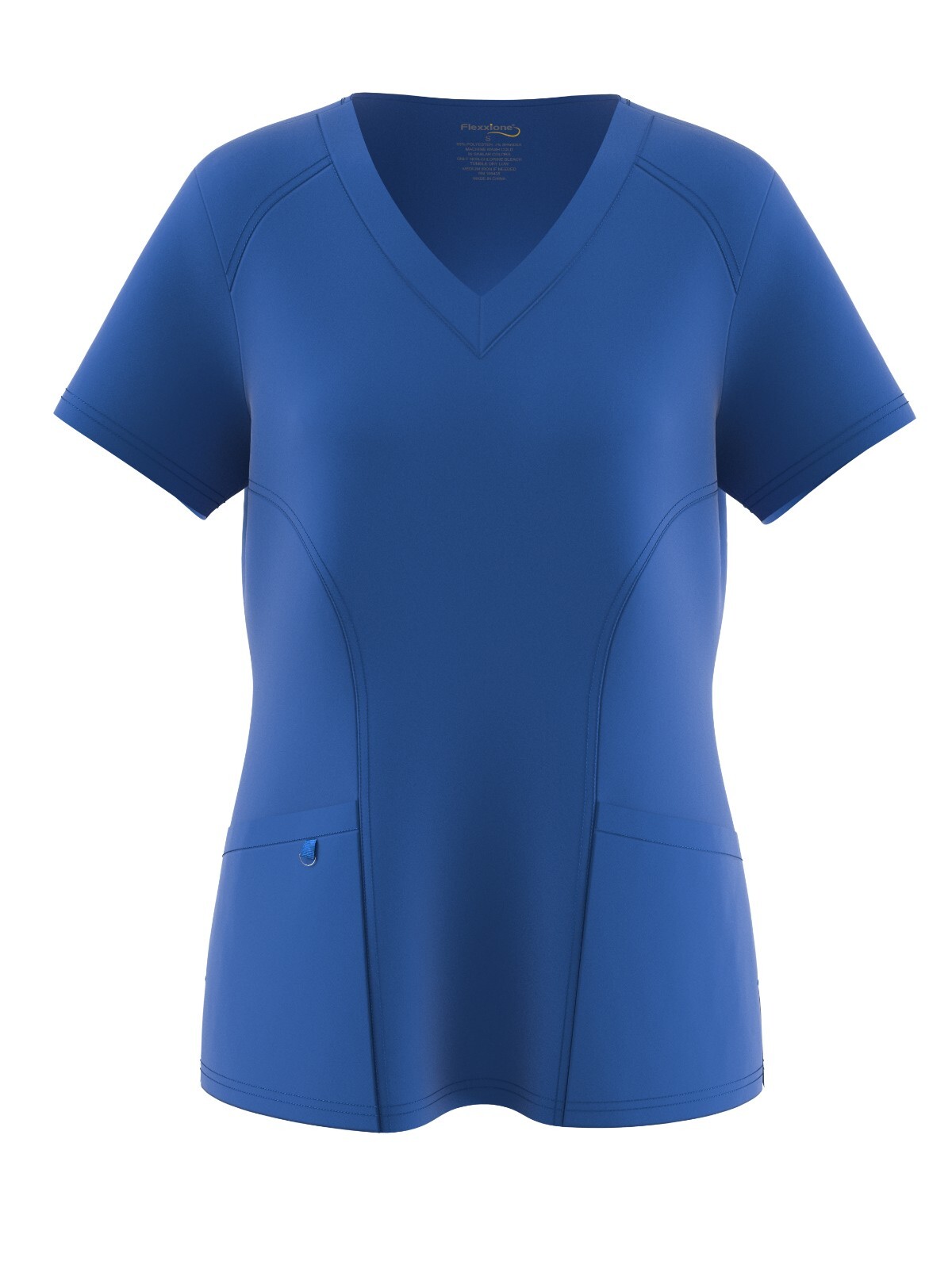 Four Way Solid Stretch Scrub Uniform V- Neck Top for Ladies 14 Colors