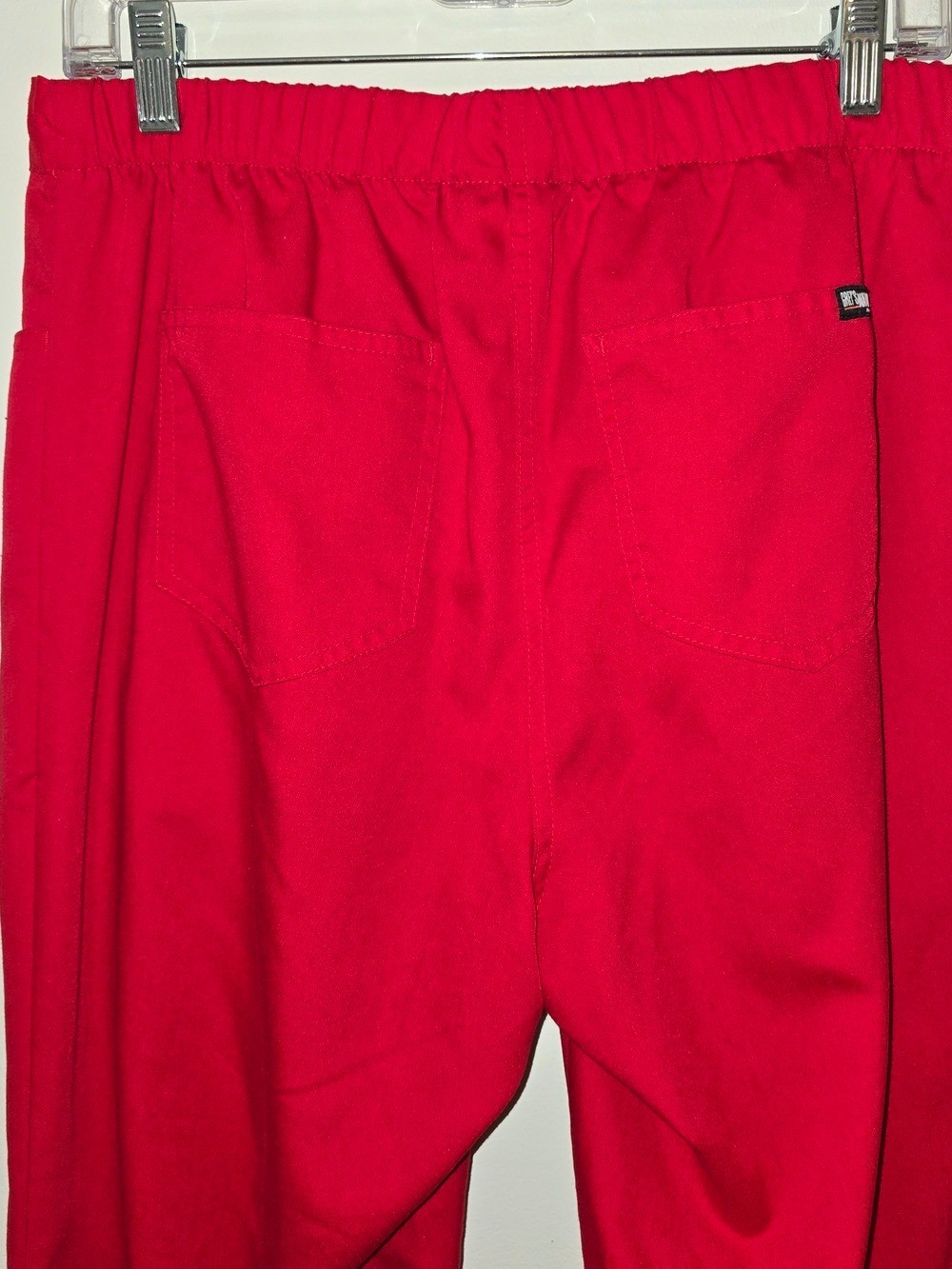 *Grey’s Anatomy Women’s Red Straight-Leg Scrub Pants Medium Tall Nurse Medical