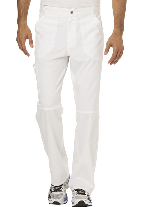 Scrubs Cherokee Workwear Men Fly Front Short Pant WW140S WHT White FREE Shipping