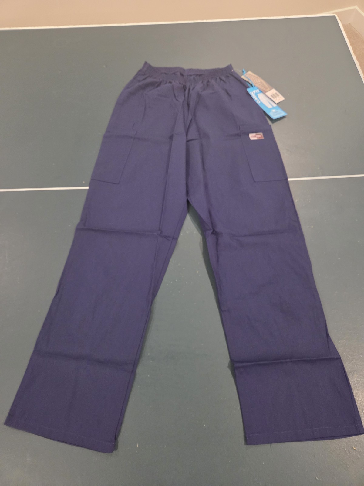 Lot of 5 Landau Scrub Zone Cargo Scrub Pants True Navy Medium #83221 FREE SHIP