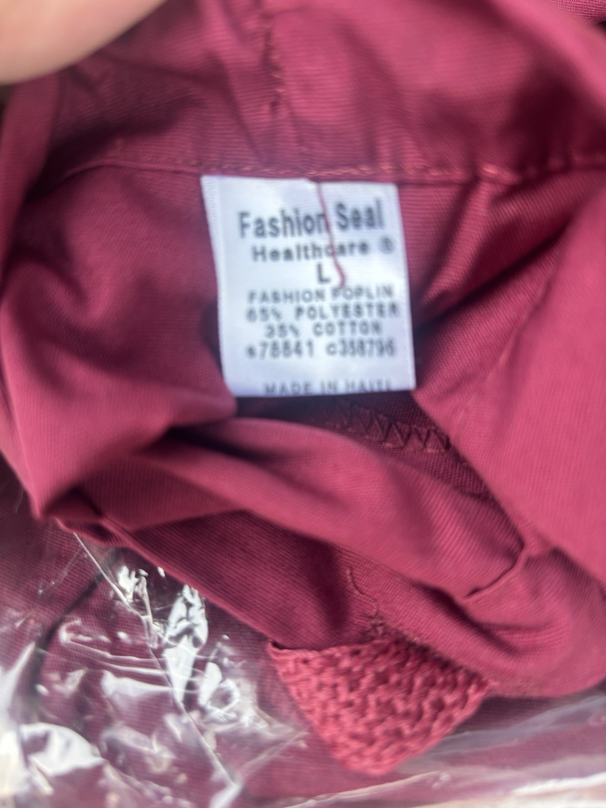 3-Pack Fashion Seal Scrub Pants 78841 Unisex FP Burgundy Large New in Package