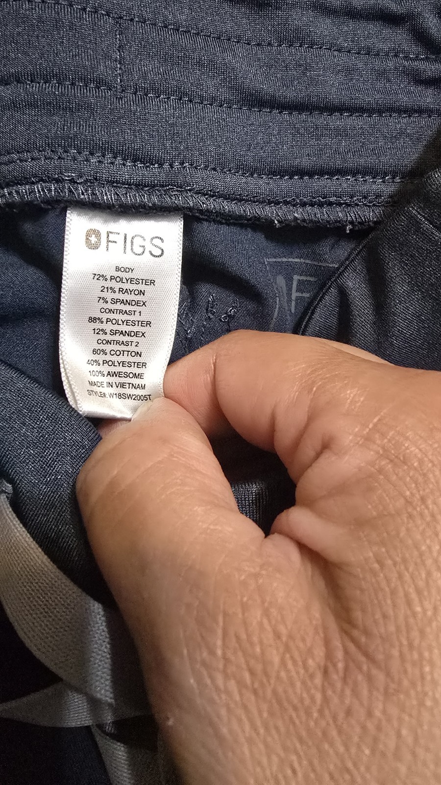 FIGS Technical Collection Women’s XS Navy Solid Scrub Jogger Pants