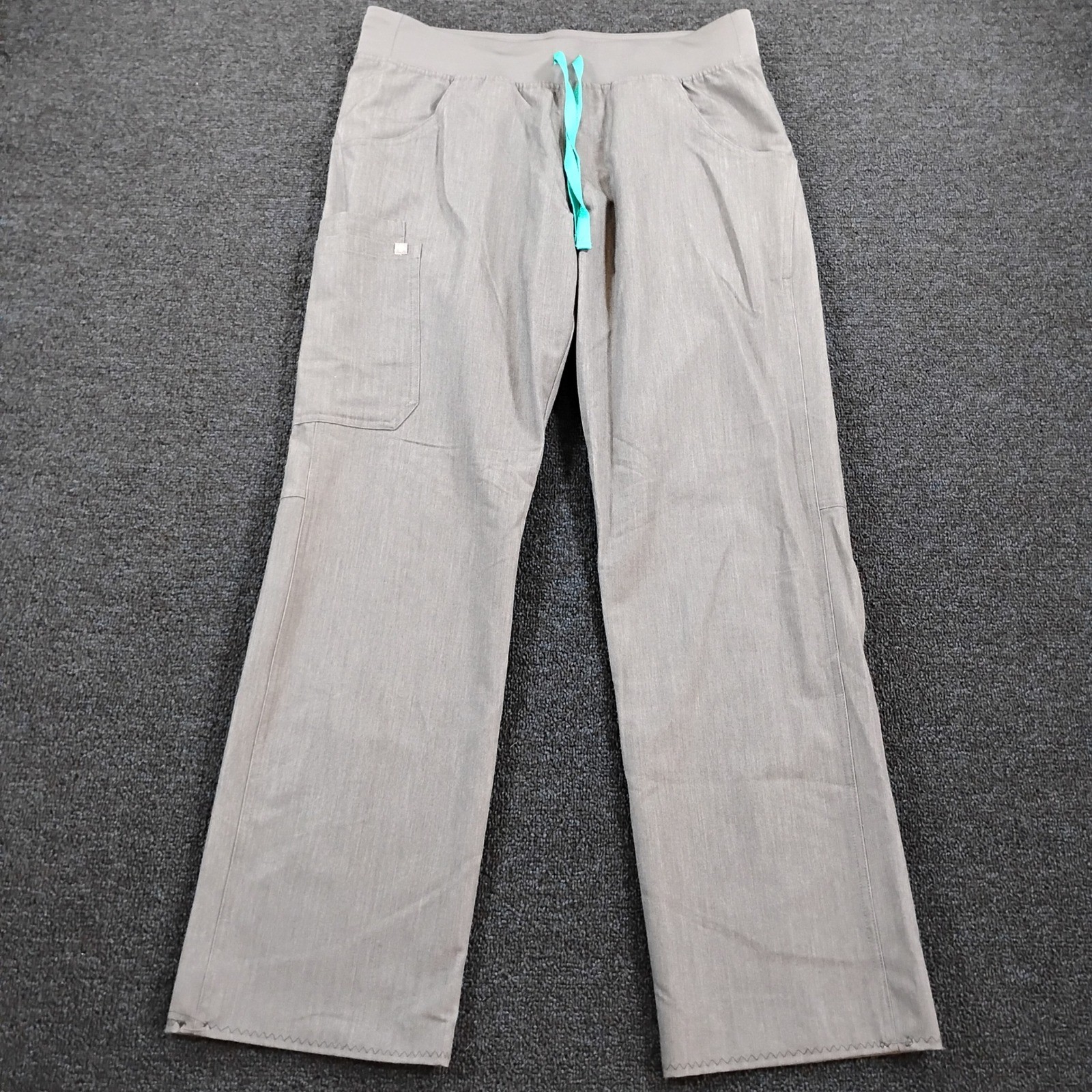 FIGS Scrub Pants Womens Medium Tall Kade Straight Gray Technical Collection