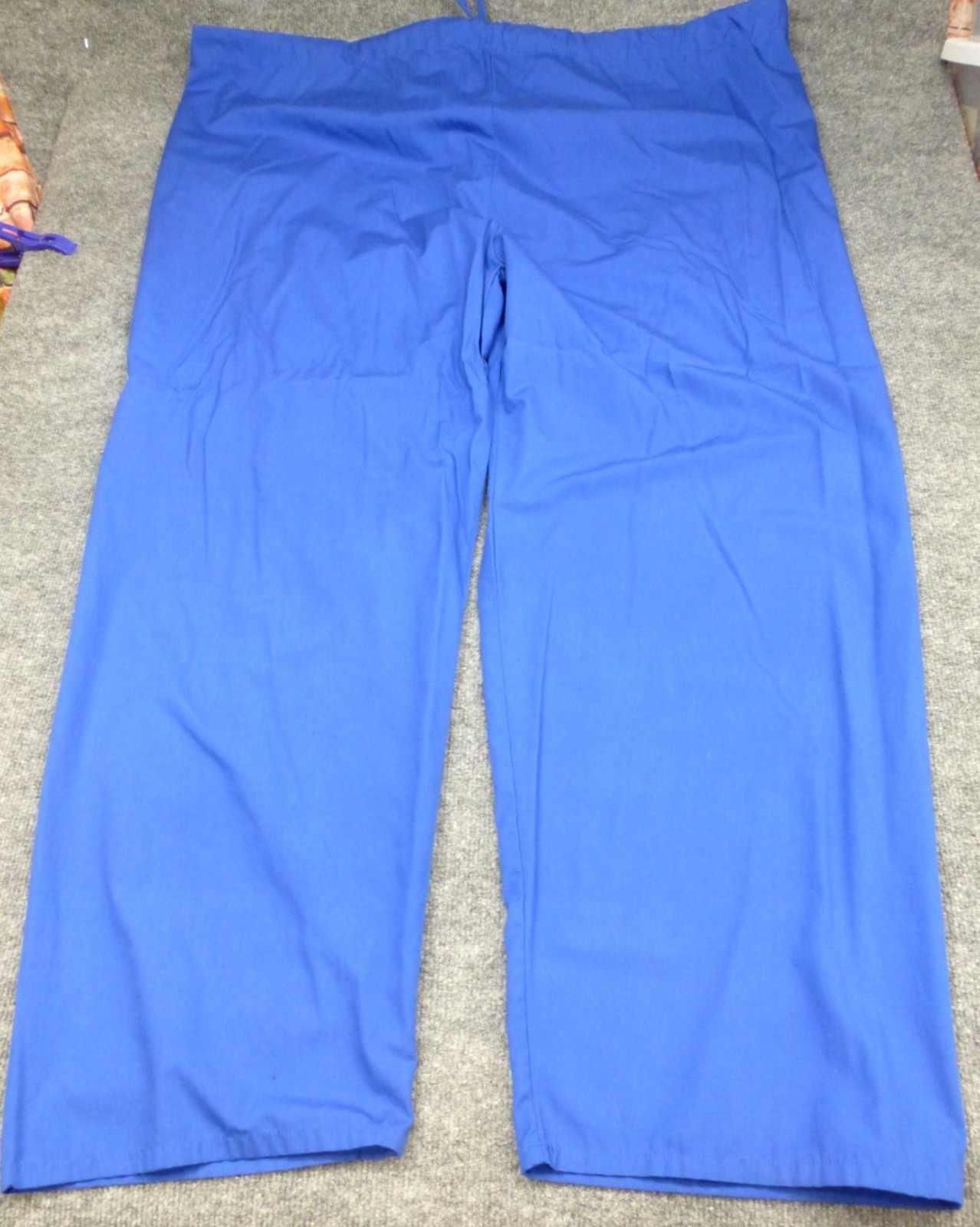 AMS Uniforms Royal Blue Drawstring Scrub Pants 5XL Cotton/Polyester Blend