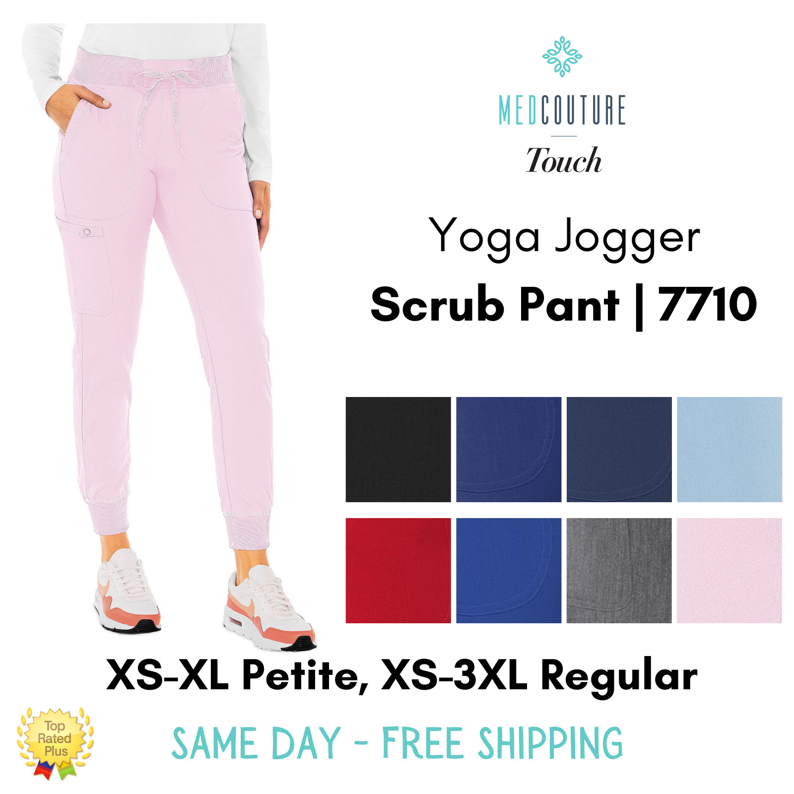 Med Couture Touch Jogger Yoga Scrub Pant | 7710