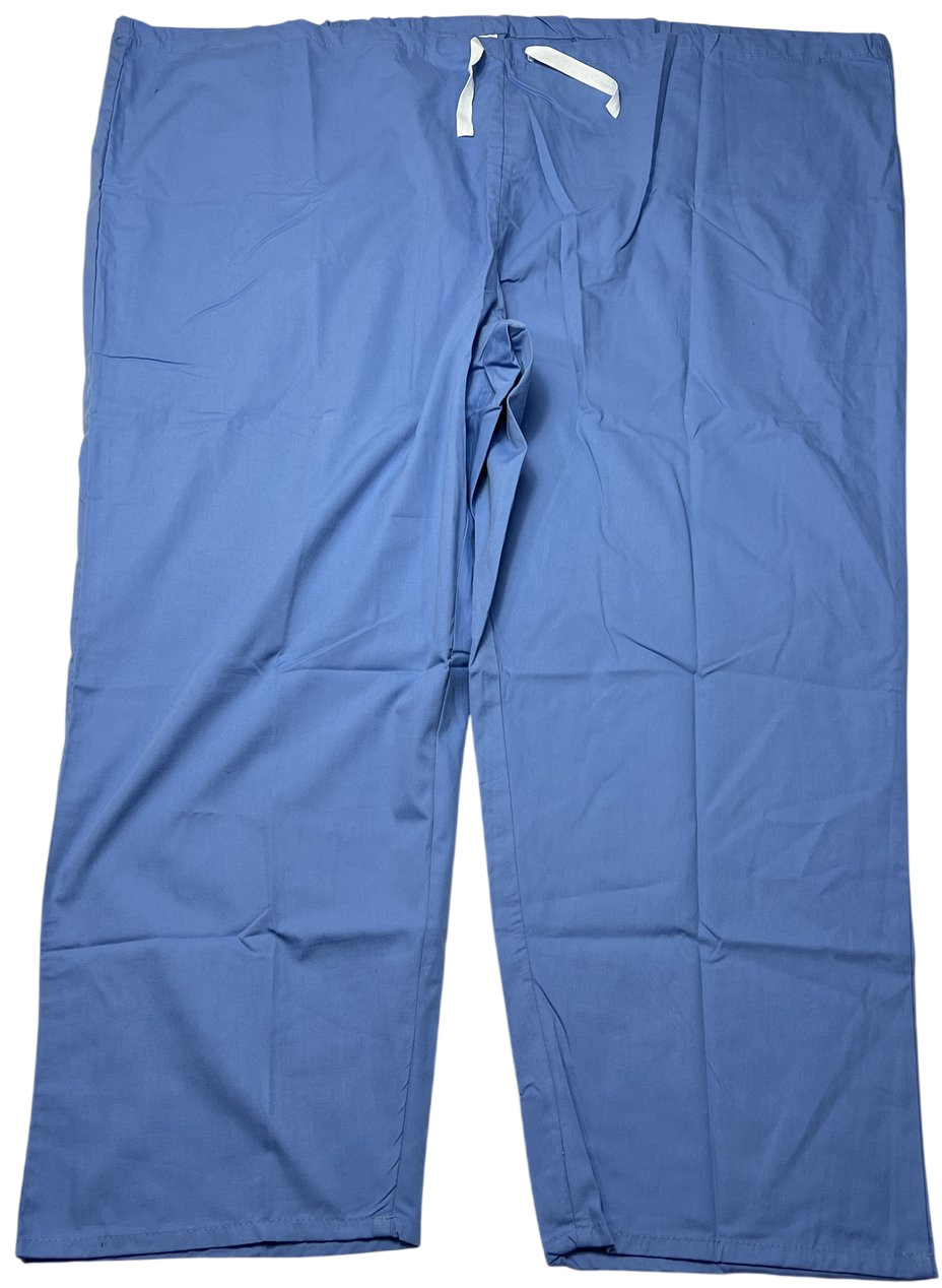 Scrub Pants Unisex (5XL) Ceil Blue 1 Pocket Drawstring Waist Medical NWOT