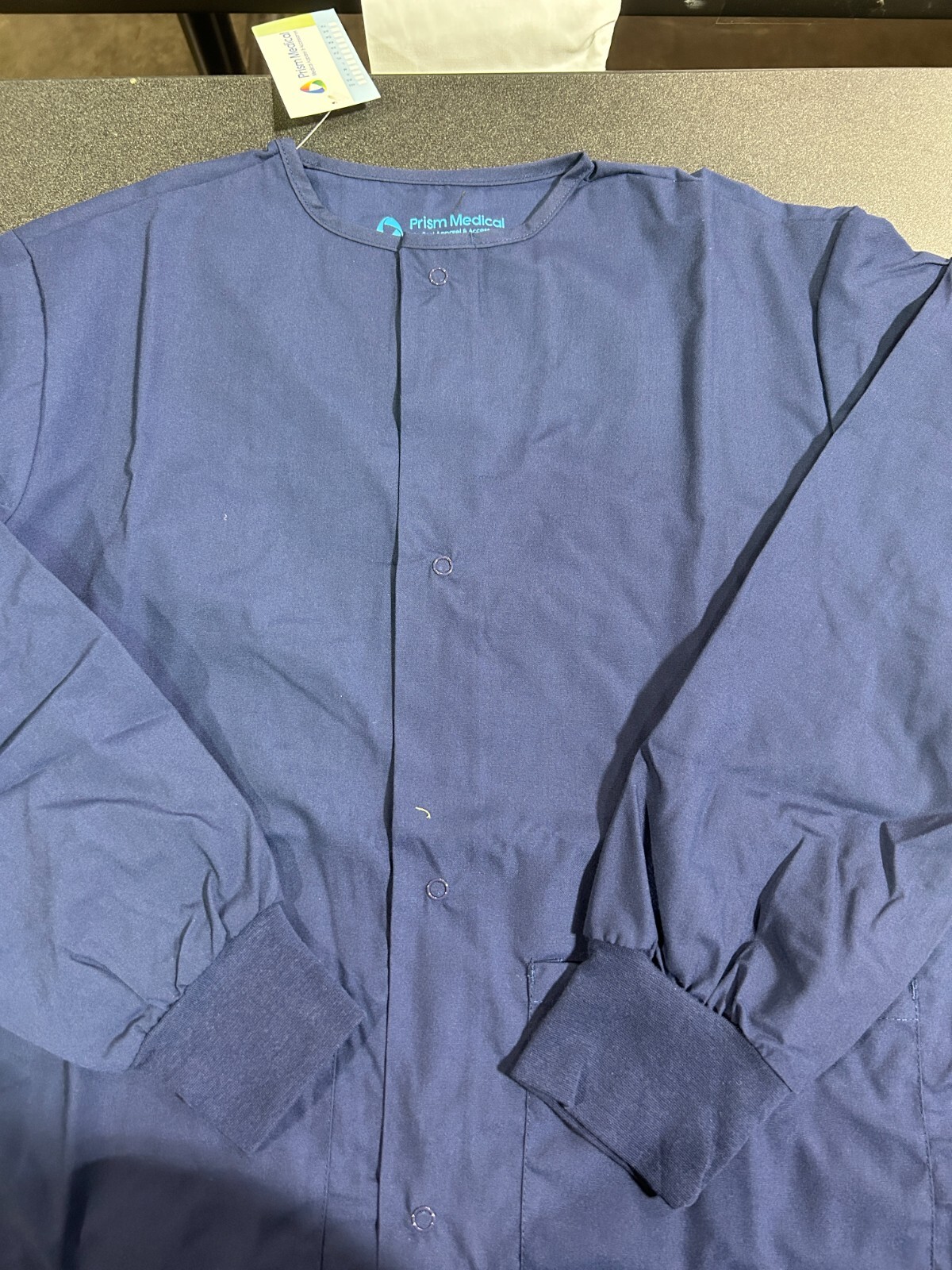 Scrub Unisex Jacket Button Up Navy