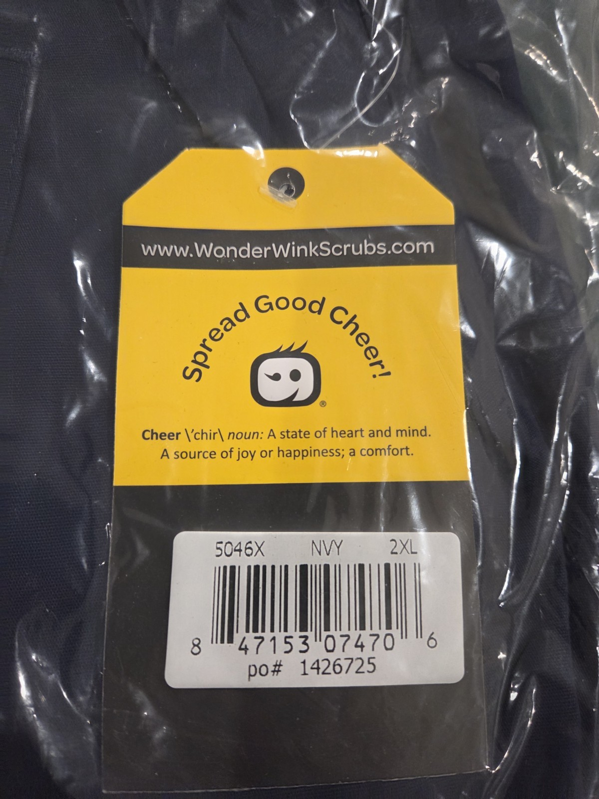WonderWink #5046 Orgins Womens Tango 7 Pocket Scrub Pant Navy 2XL XXL FREE SHIP