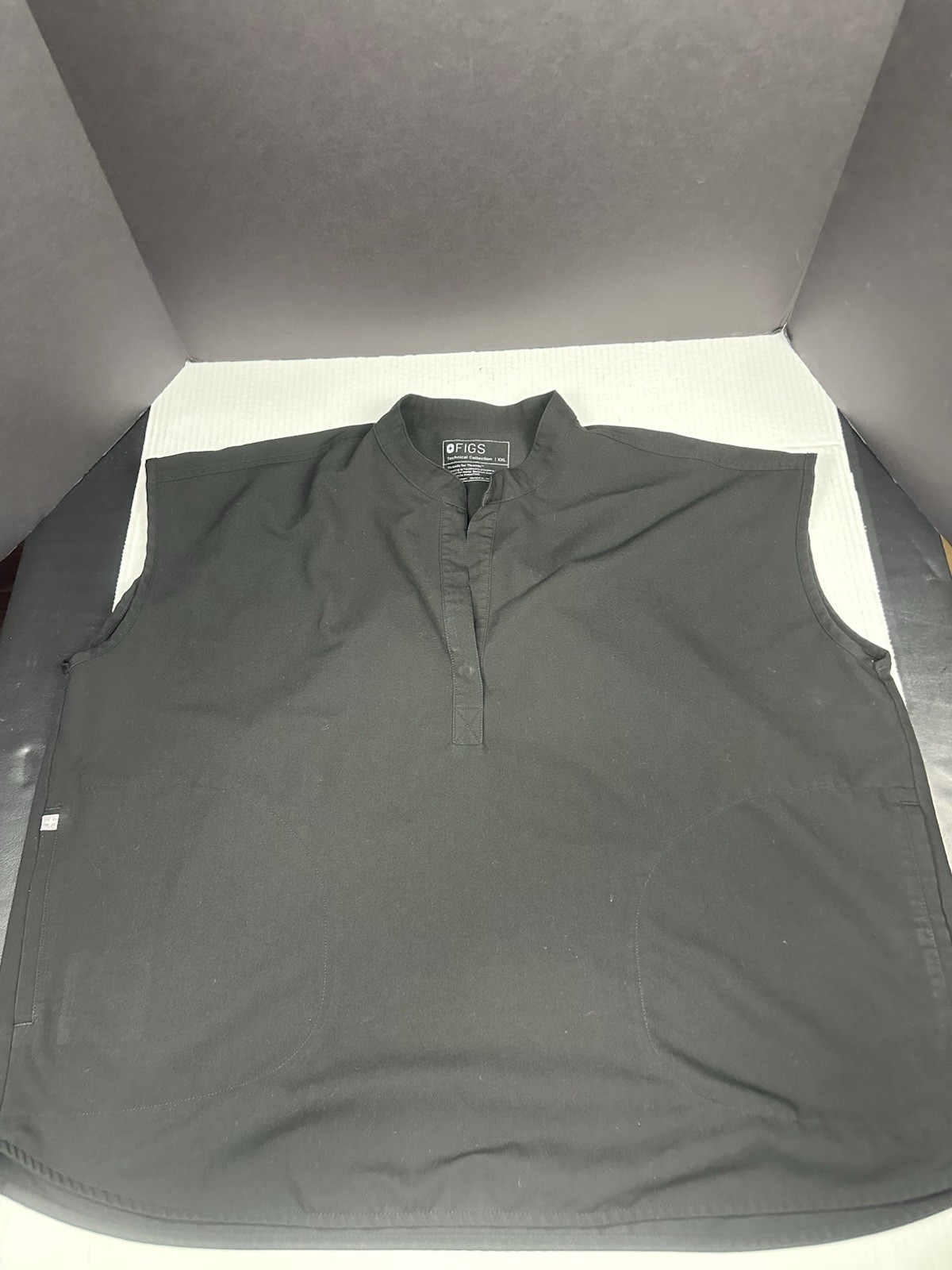 Figs Technical Collection Size XXL 2X Rafaela Overized Top Black WXXSW1003