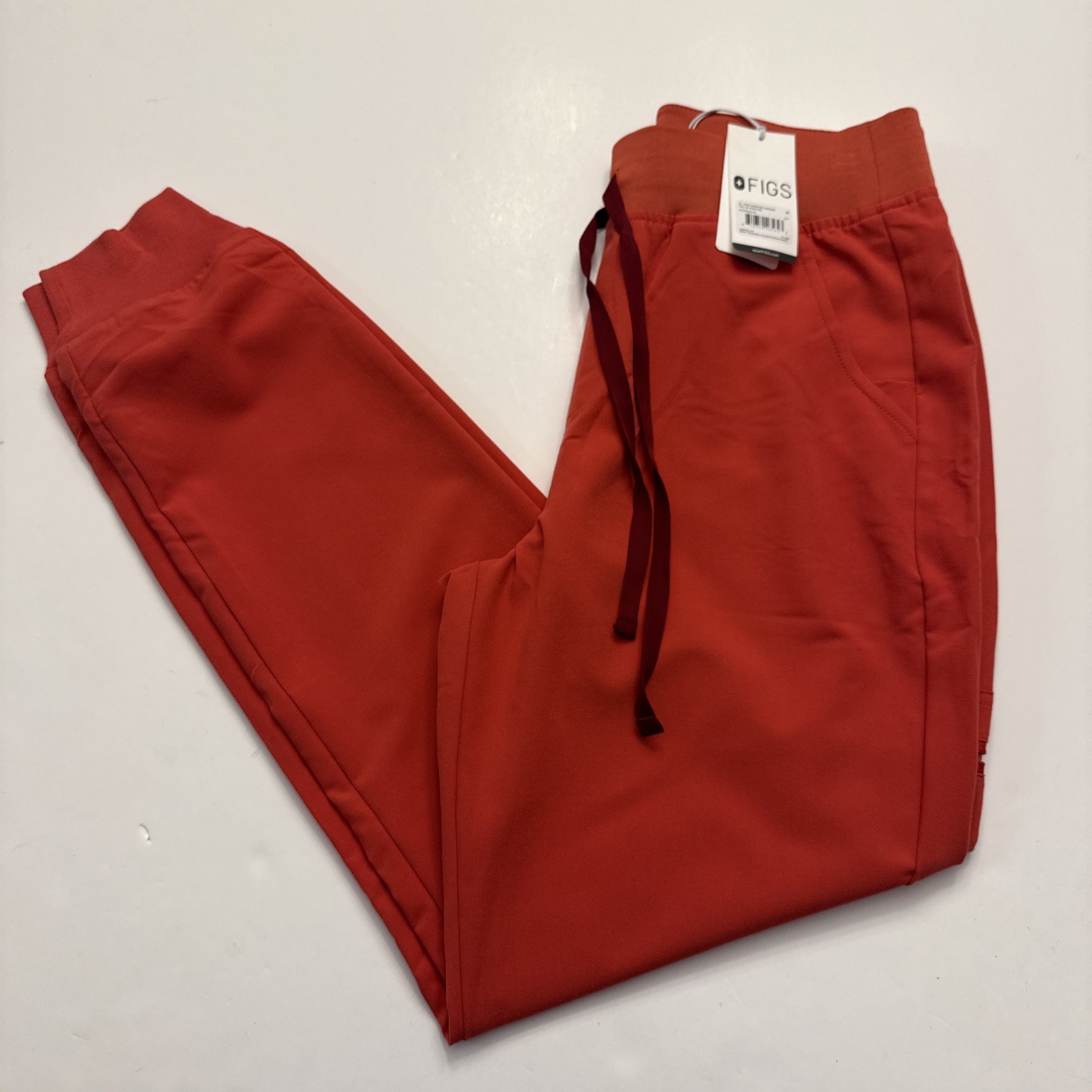 Figs Technical Collection Scrub Pants Clay Red Zamora Joggers Women’s M Tall NWT