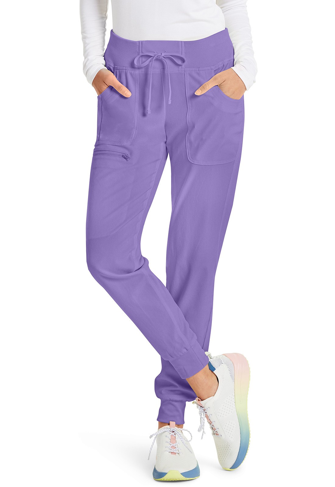 Lavender Sparkle HeartSoul Scrubs Drawstring Jogger Pant HS030 LVSA