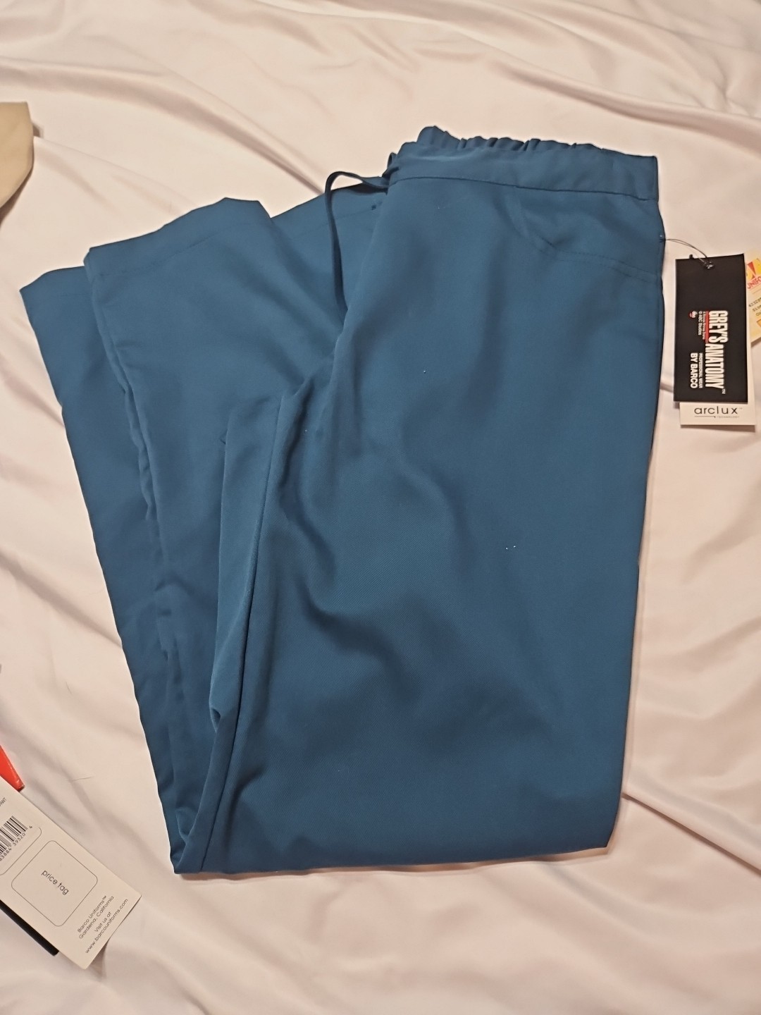 Women’s Grey’s Anatomy By Barco XS Petite Active Scrub Pants Bahama Blue Green
