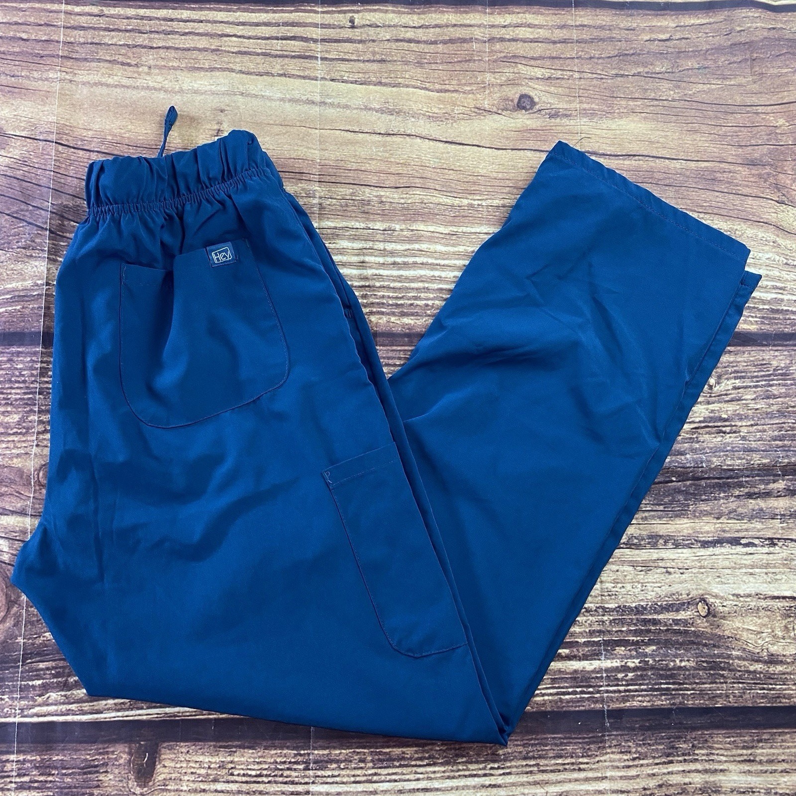 HEY Scrub Bottom Teal Size Large Pants Uniform Doctor Nurse Hospital Stretch