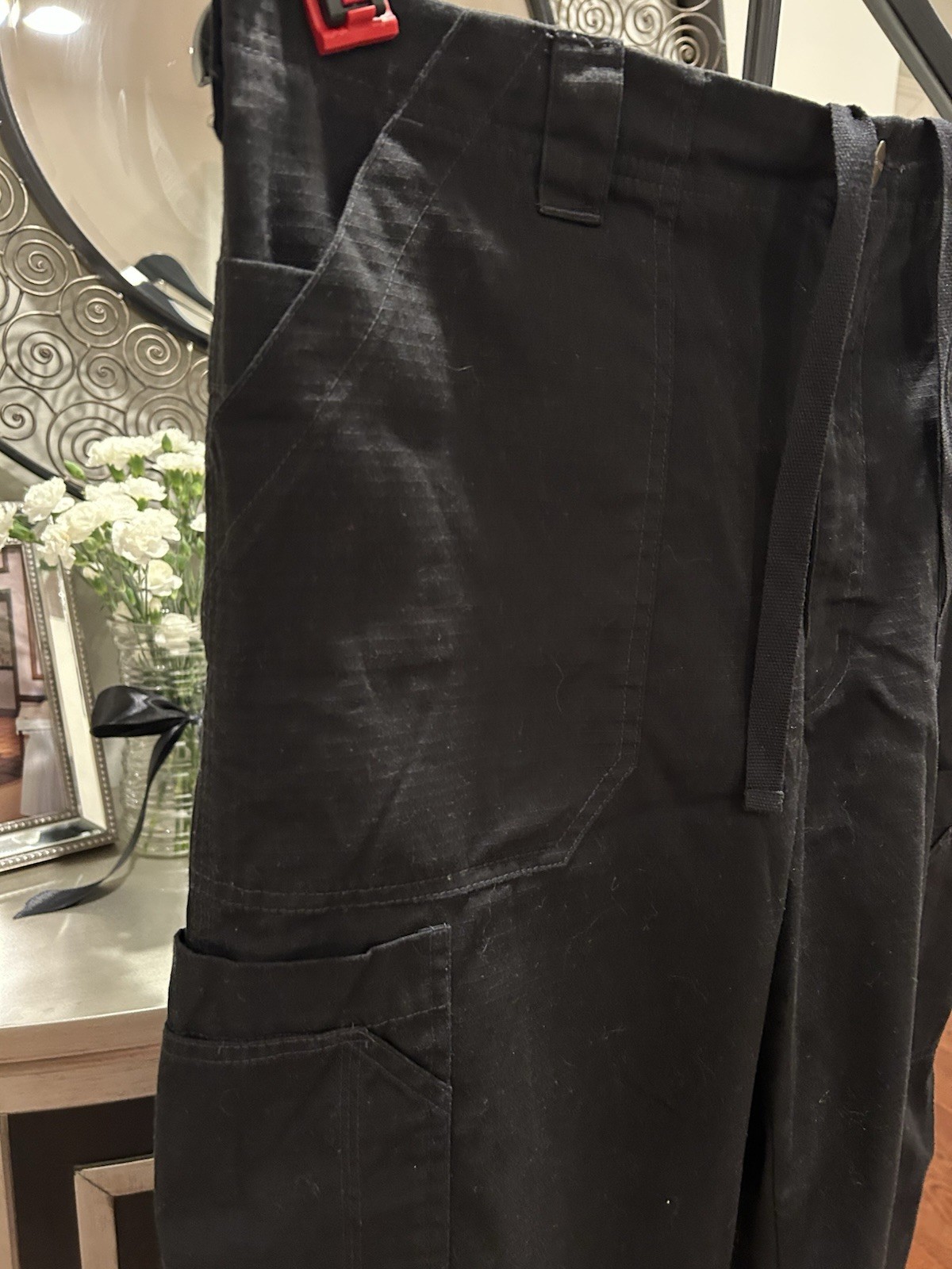 Carhartt Unisex Black Medical Scrub Pants Regular L Cotton Polyester C54108